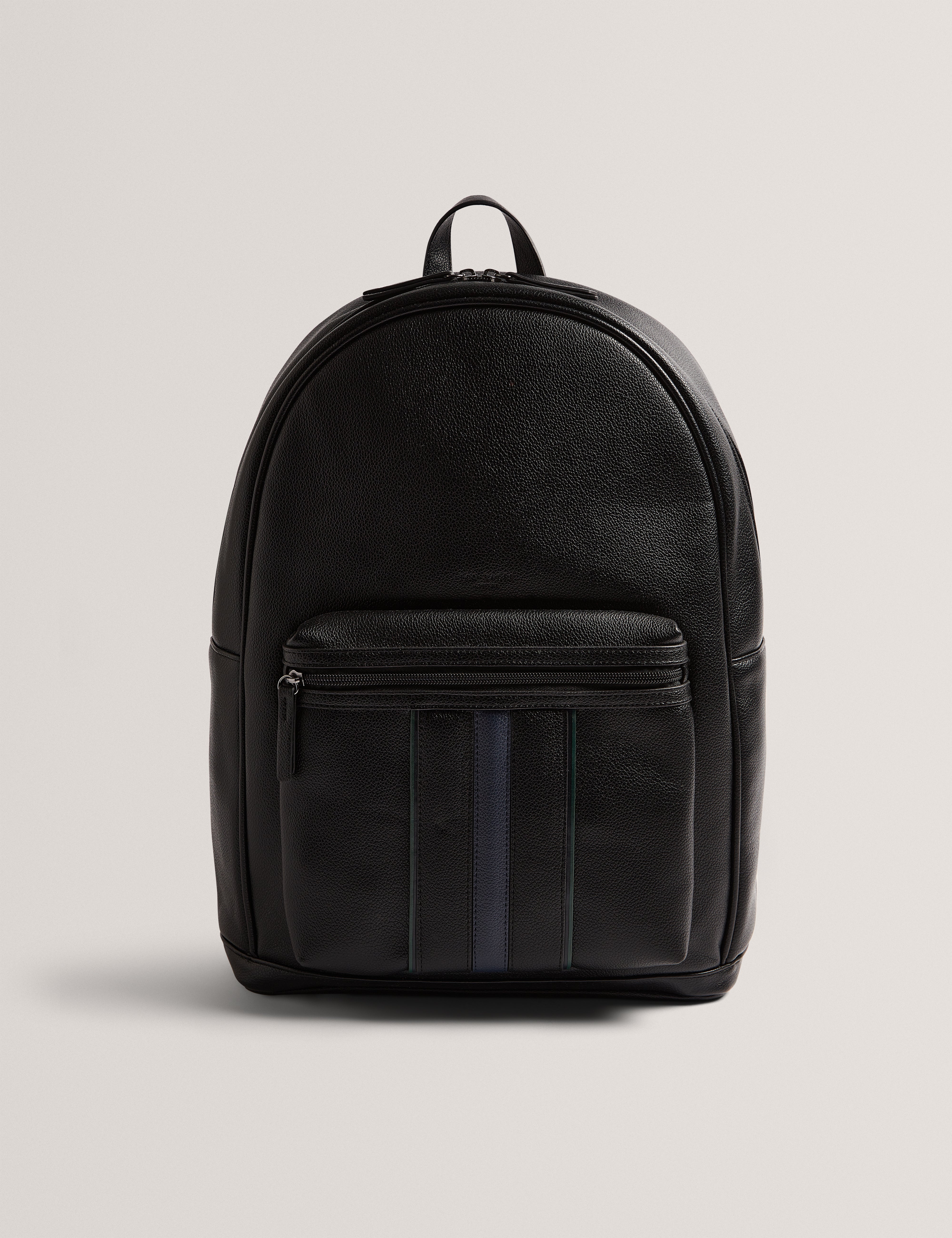 coach backpack stripe black Shop Keviin Stripe Pu Backpack Black for Men Online