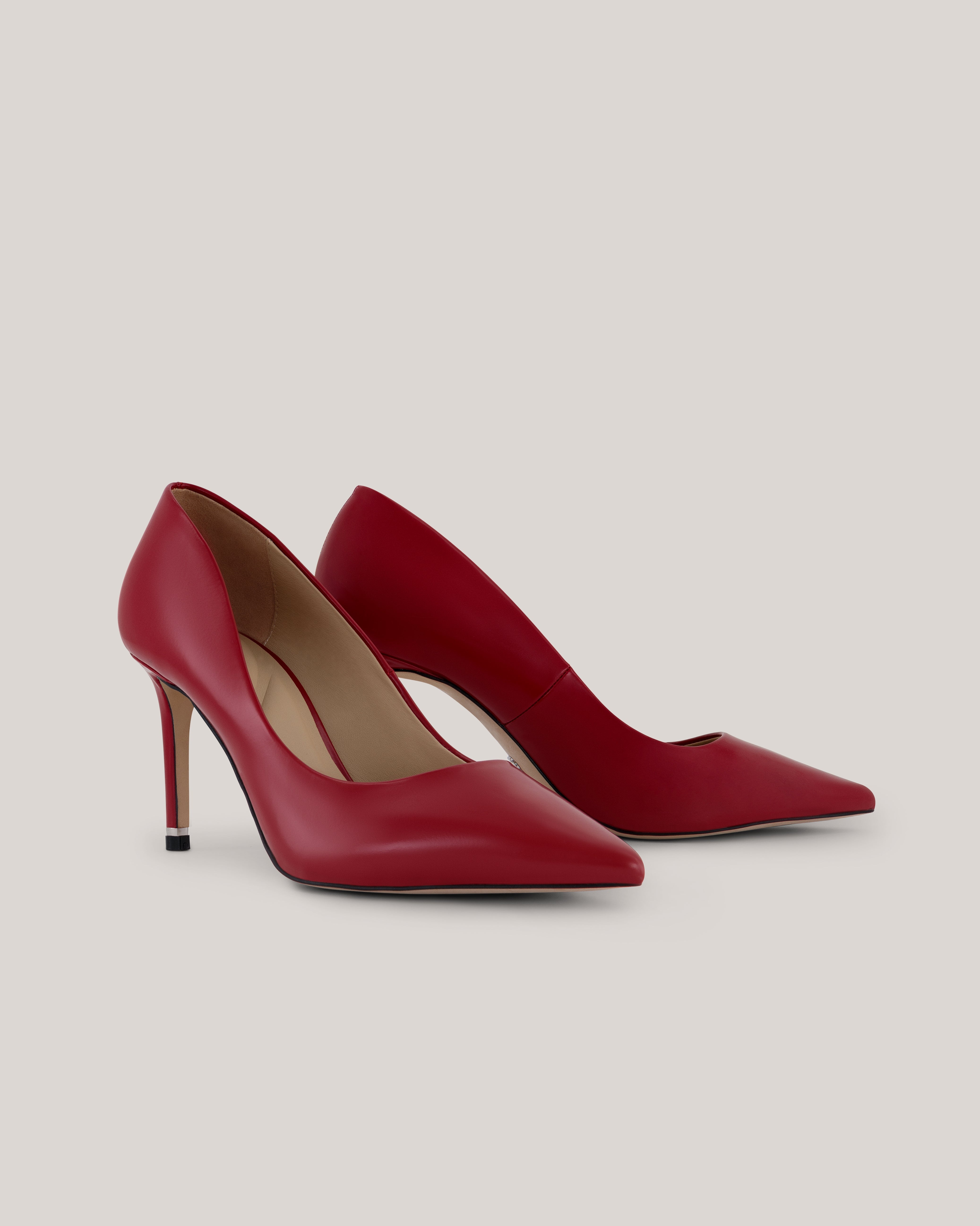 Chrltte Heeled Shoe With Heel Hardwa Red