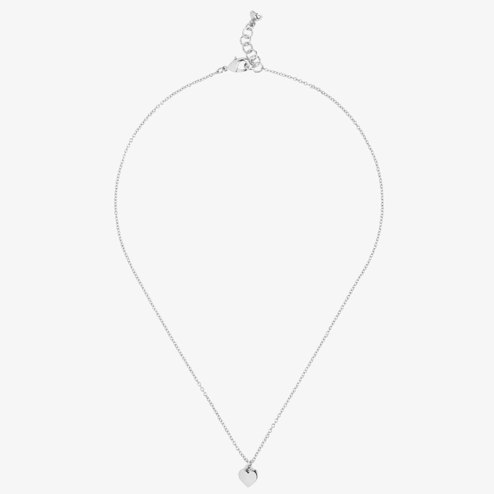 Hara Tiny Heart Pendant Necklace Silver