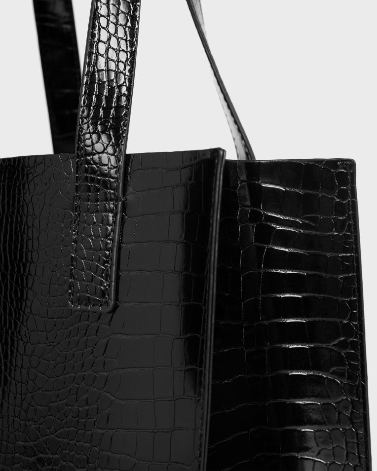Reptcon Croc Detail Small Icon Bag