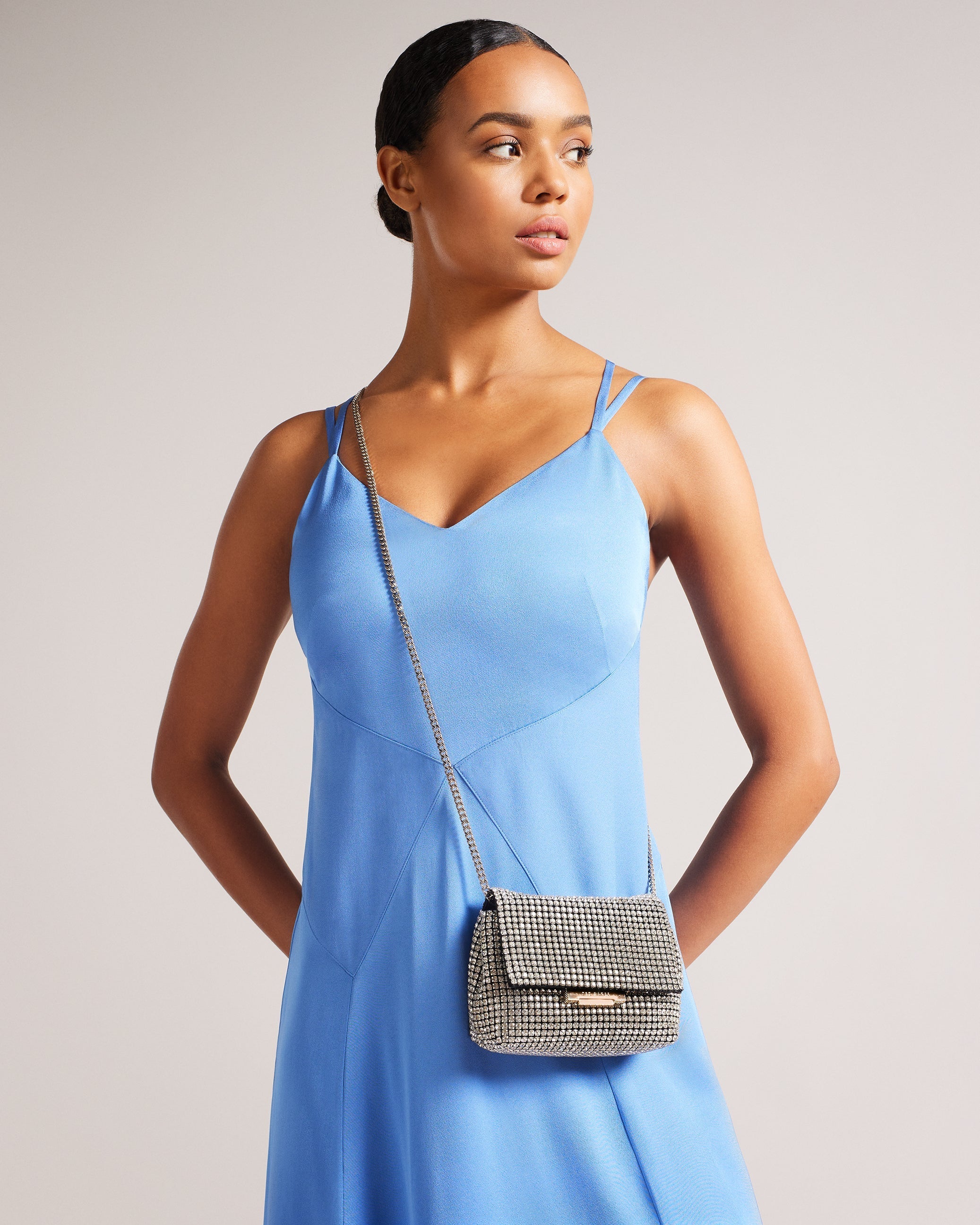 Gliters Crystal Mini Cross Body Bag