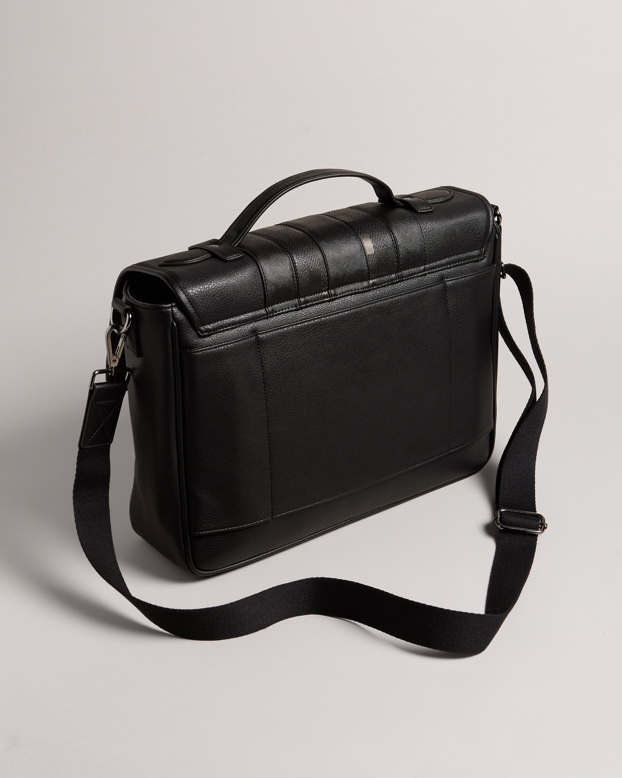 Wayvees House Check Pu Satchel Black