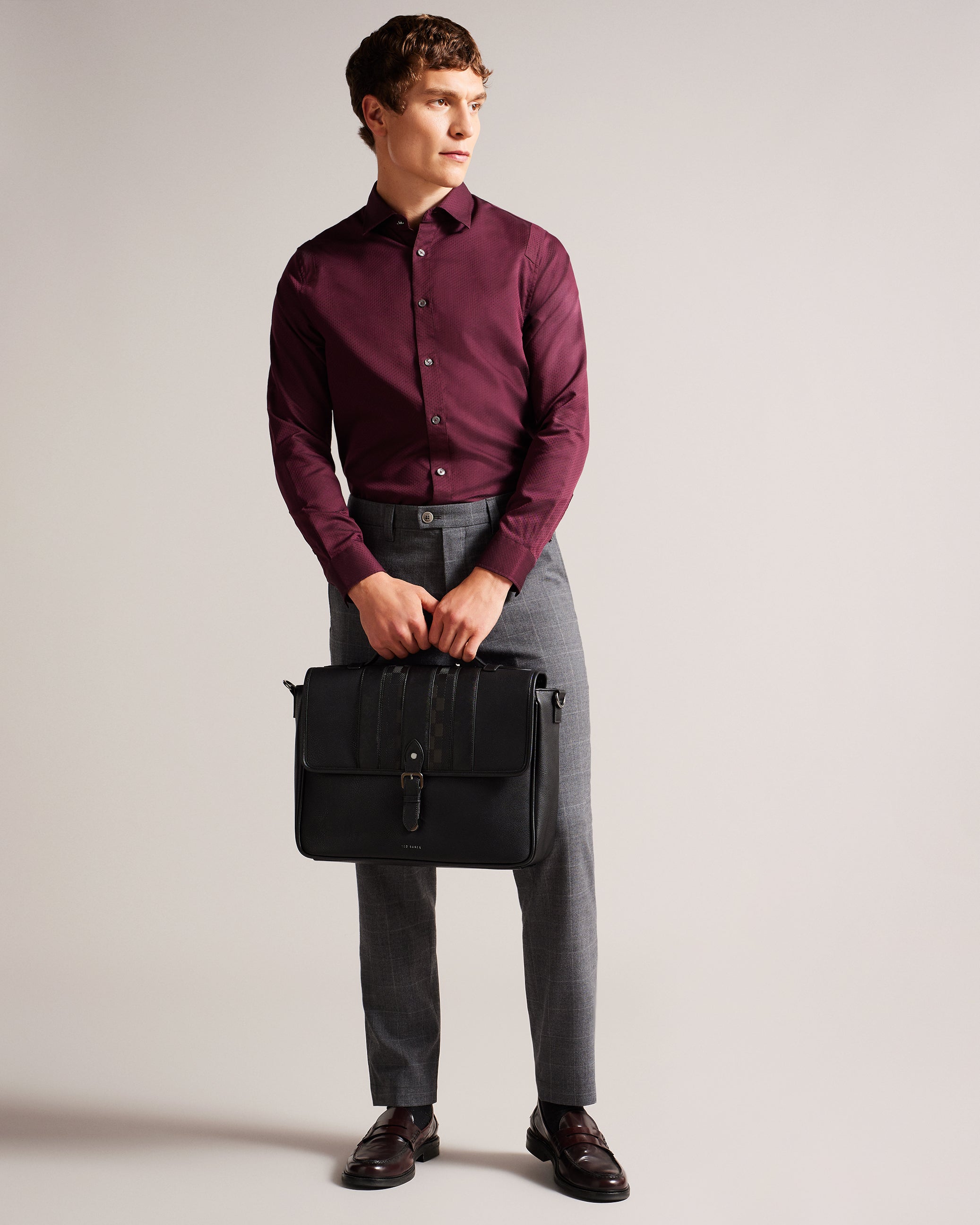 Wayvees House Check Pu Satchel Black