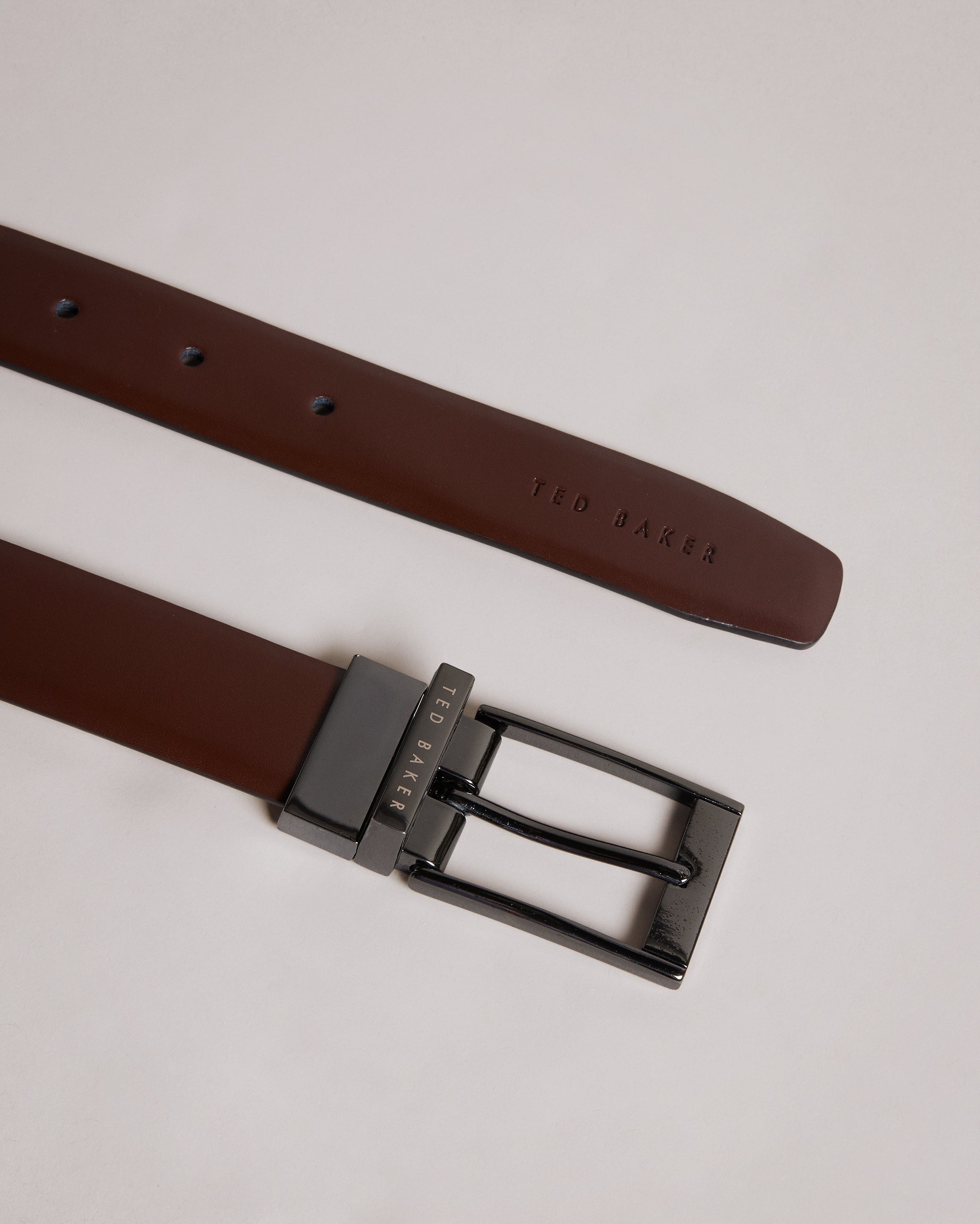 Breemer Reversible Leather Belt Brn-Choc