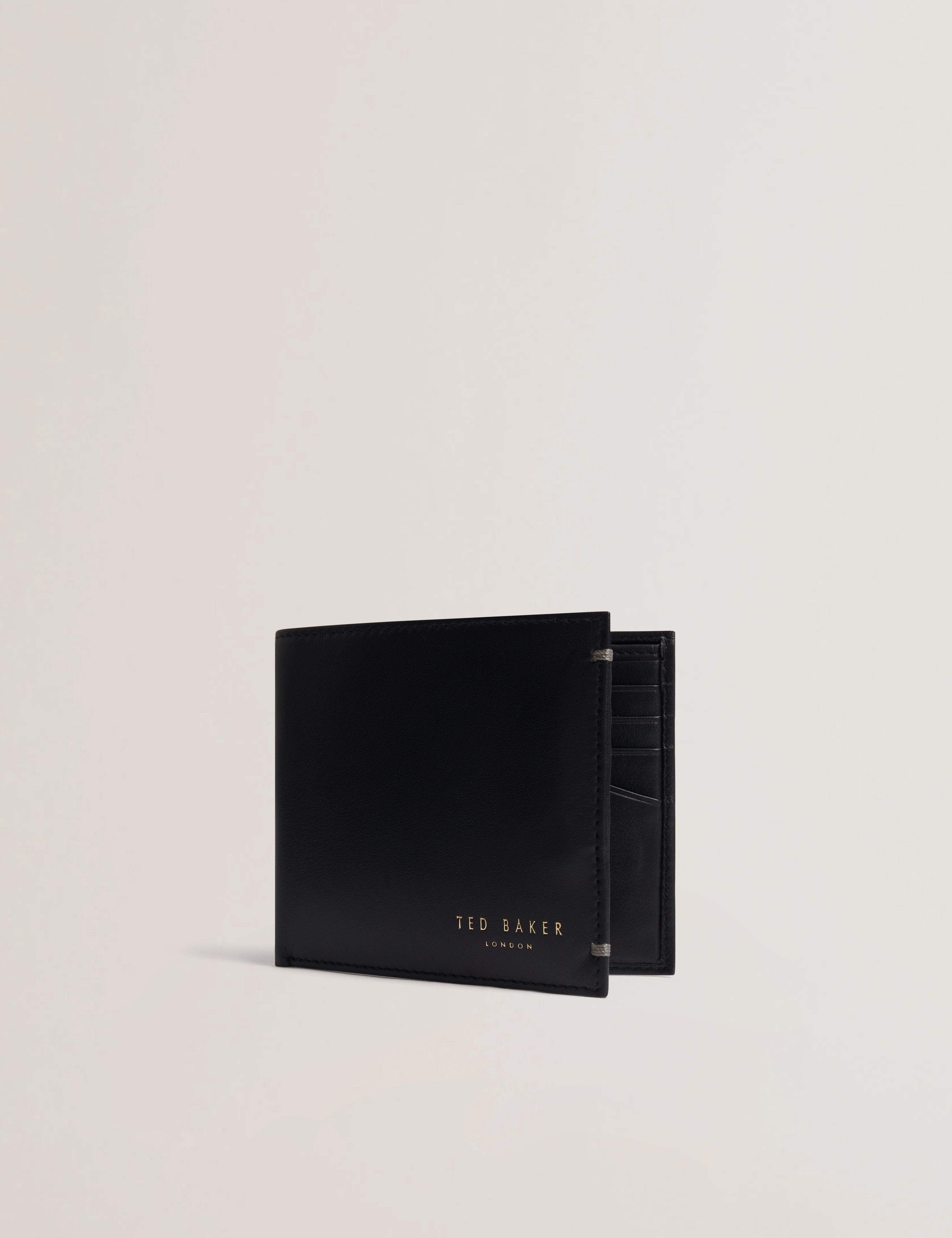 Antoony Bifold Leather Wallet Black