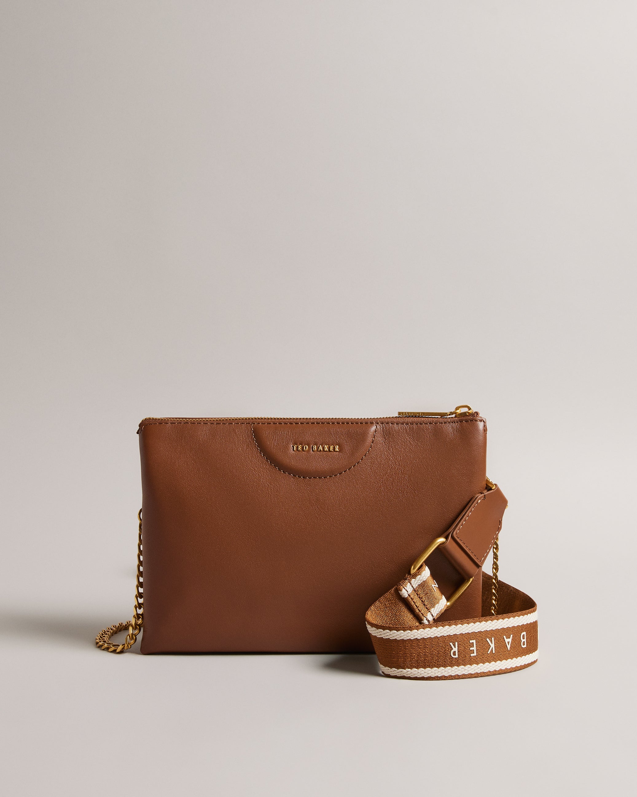 Esille Webbing Crossbody Bag Brown