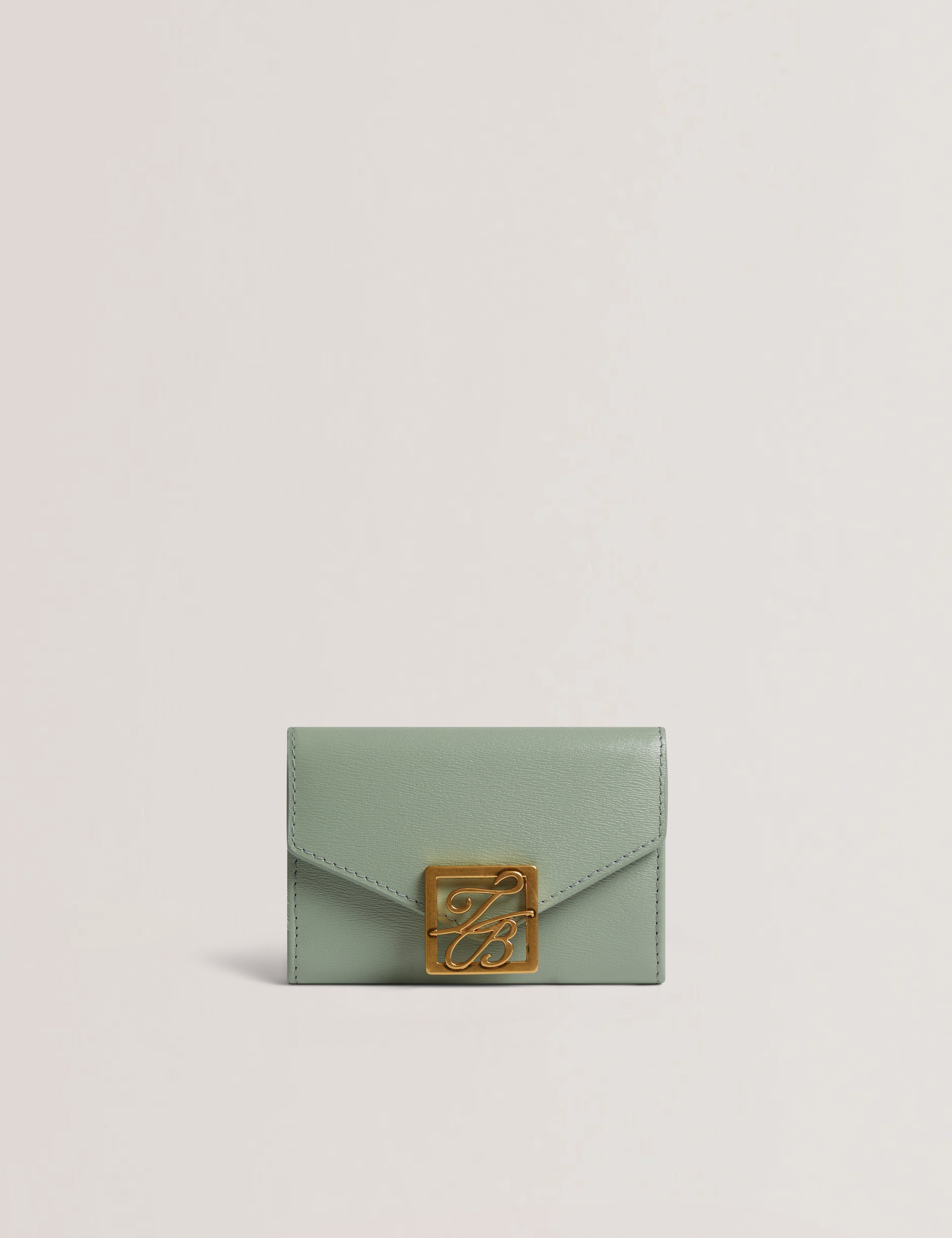 Anilisa Tb Detail Small Leather Purse Lt-Green