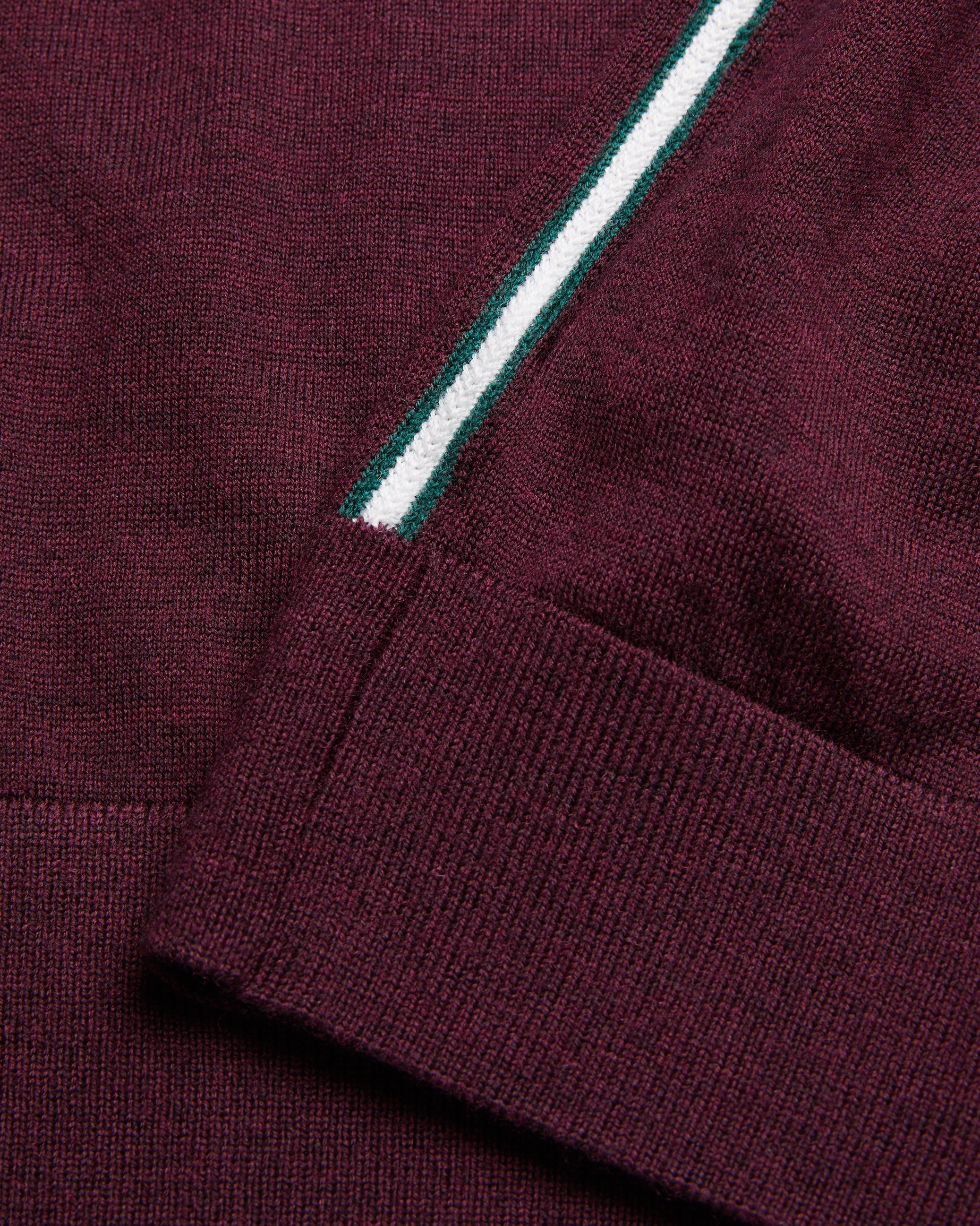 Liblo Merino Branded Crew Neck Maroon