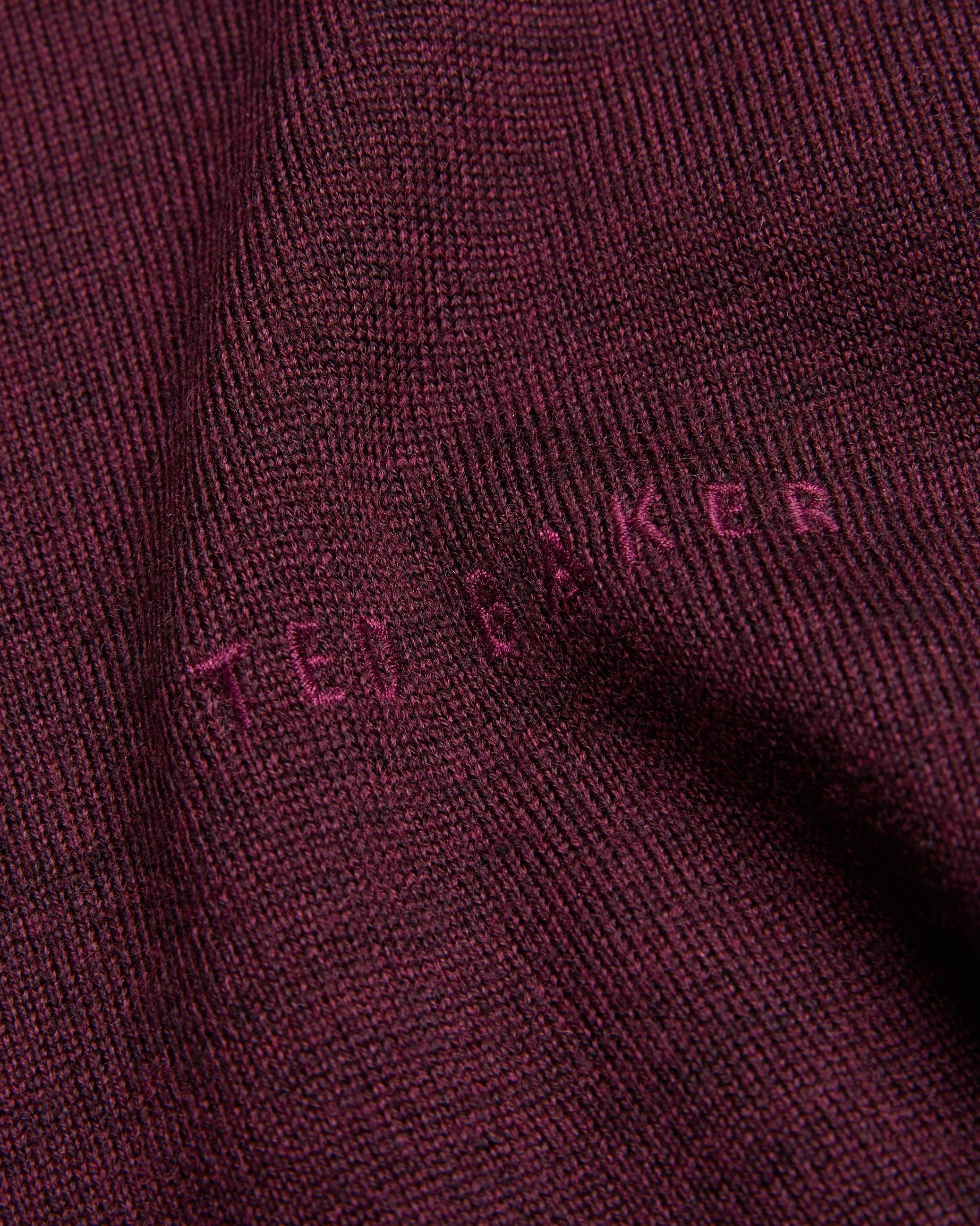 Liblo Merino Branded Crew Neck Maroon