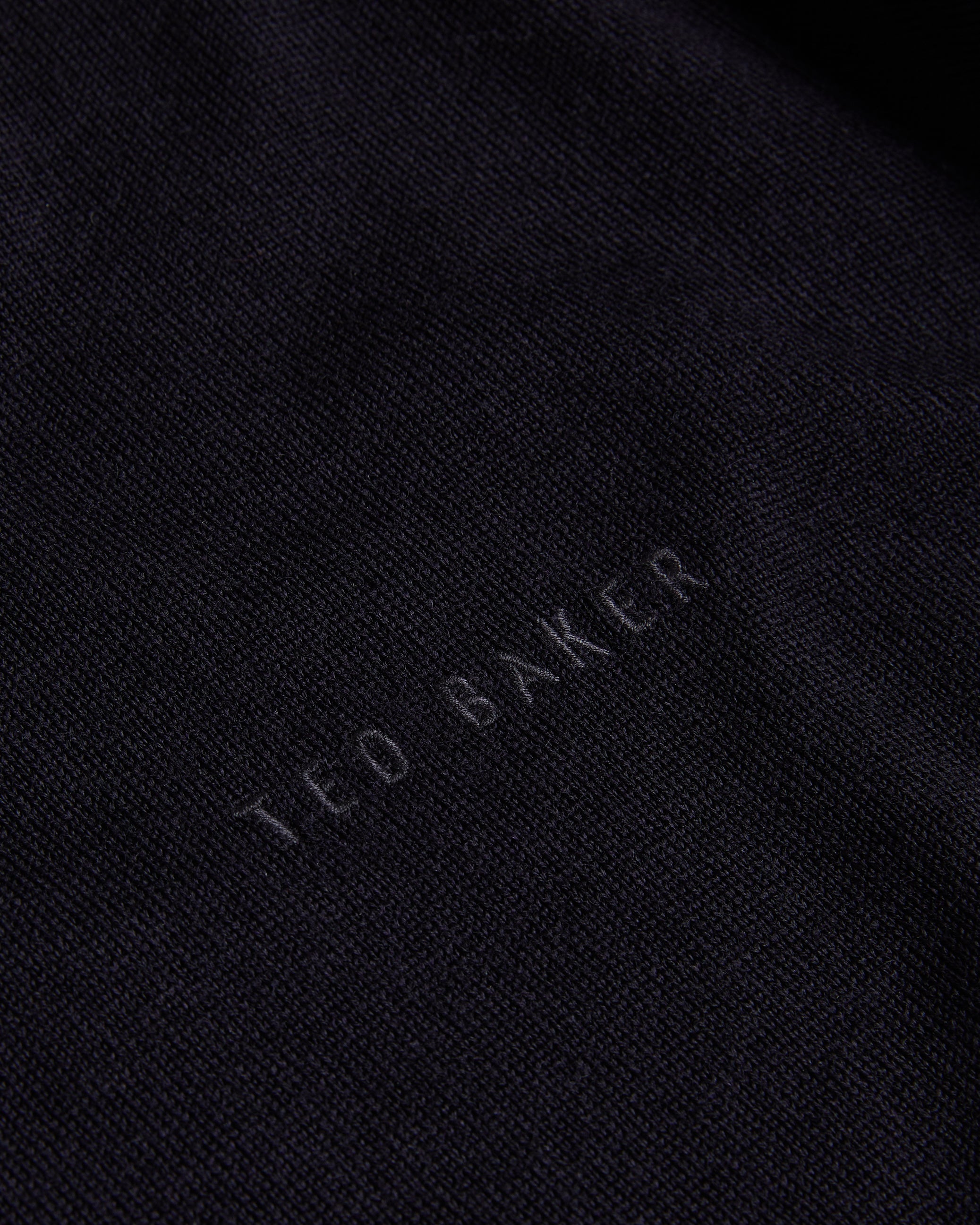 Liblo Ls Merino Branded Crew Neck Navy