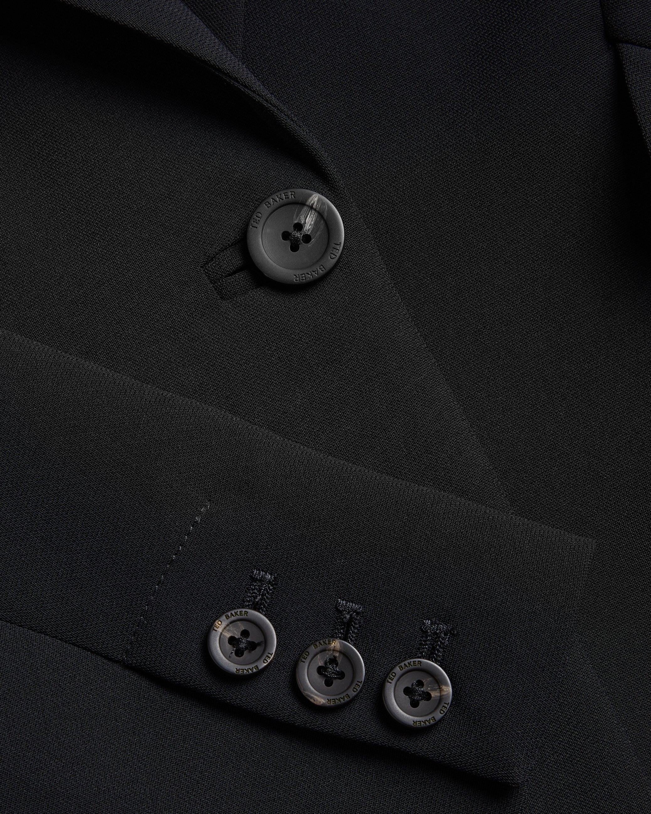 Manabl Single Breasted Tailored Blazer Black