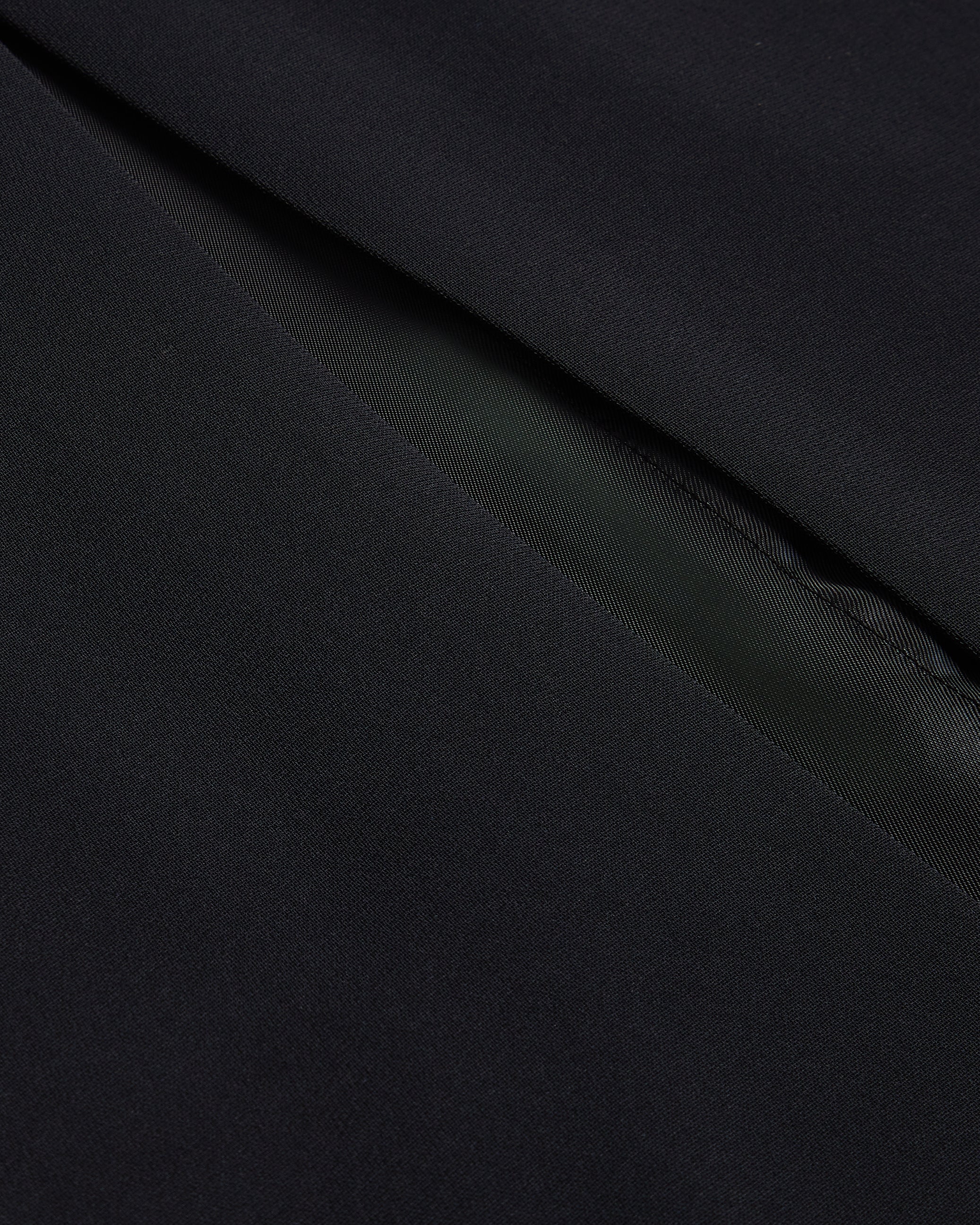 Manabdl Tailored Midi Dress With Front Split Black