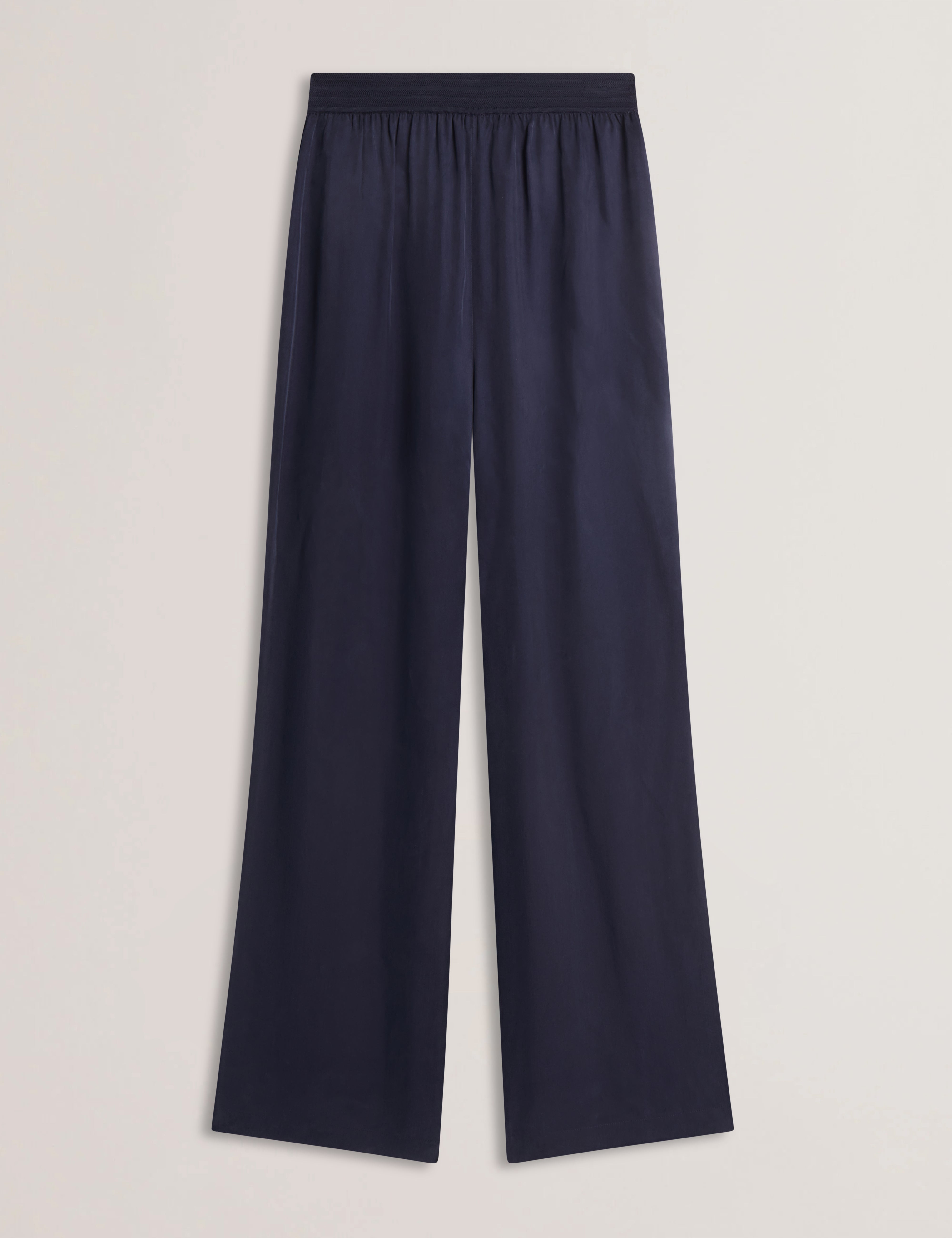 Vinca Cupro Wide Leg Trouser Navy