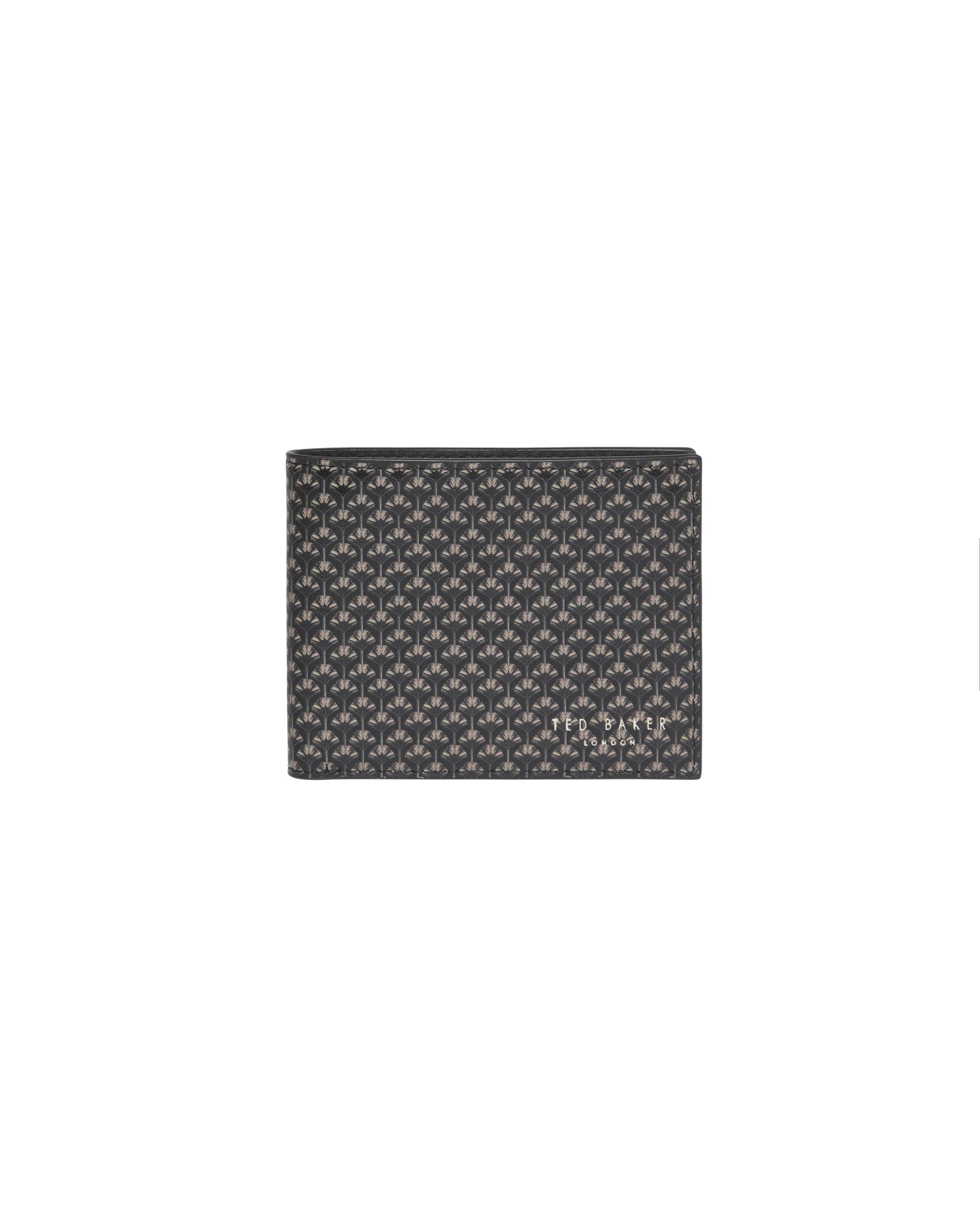 Pallm Printed Leather Wallet Black