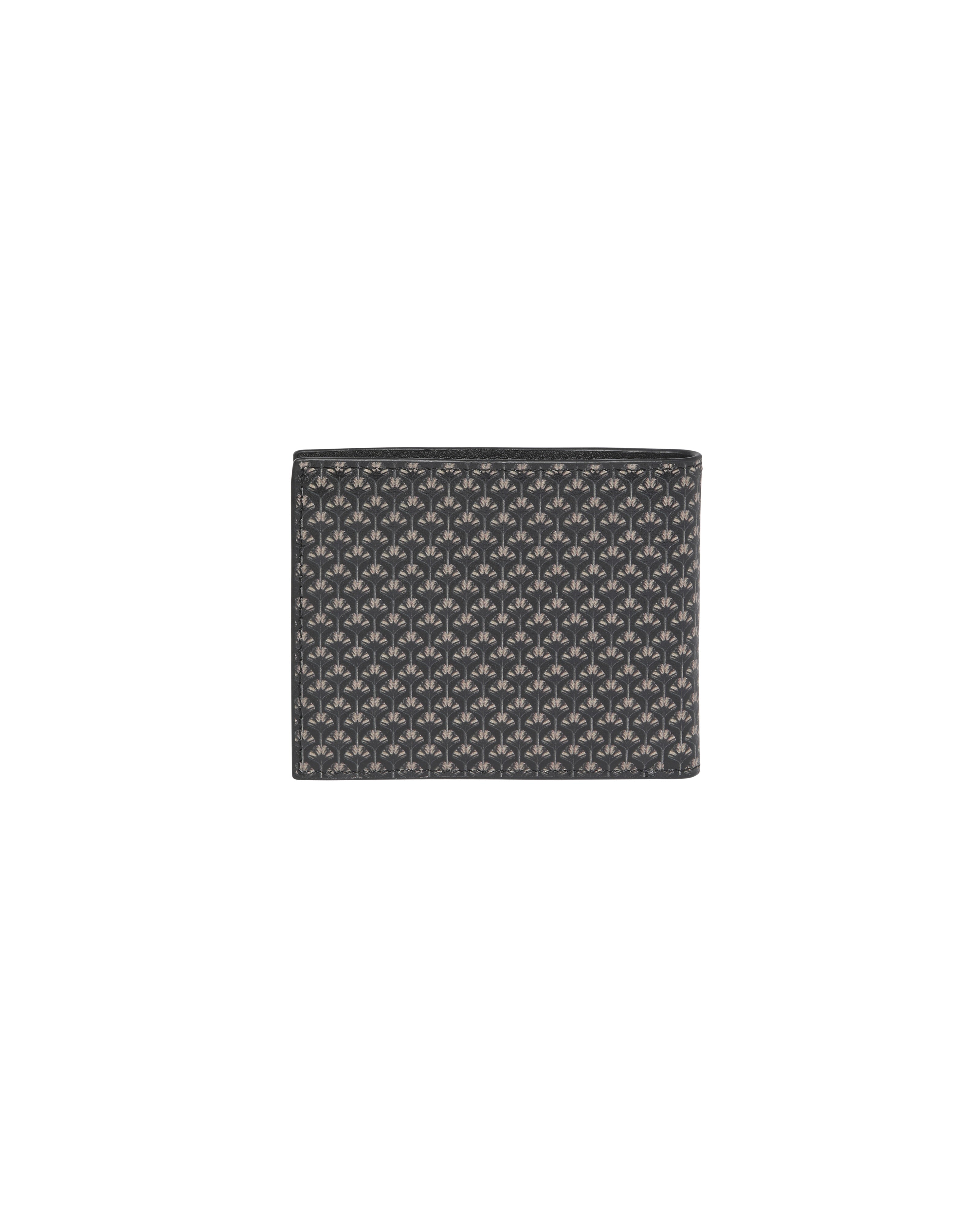 Pallm Printed Leather Wallet Black
