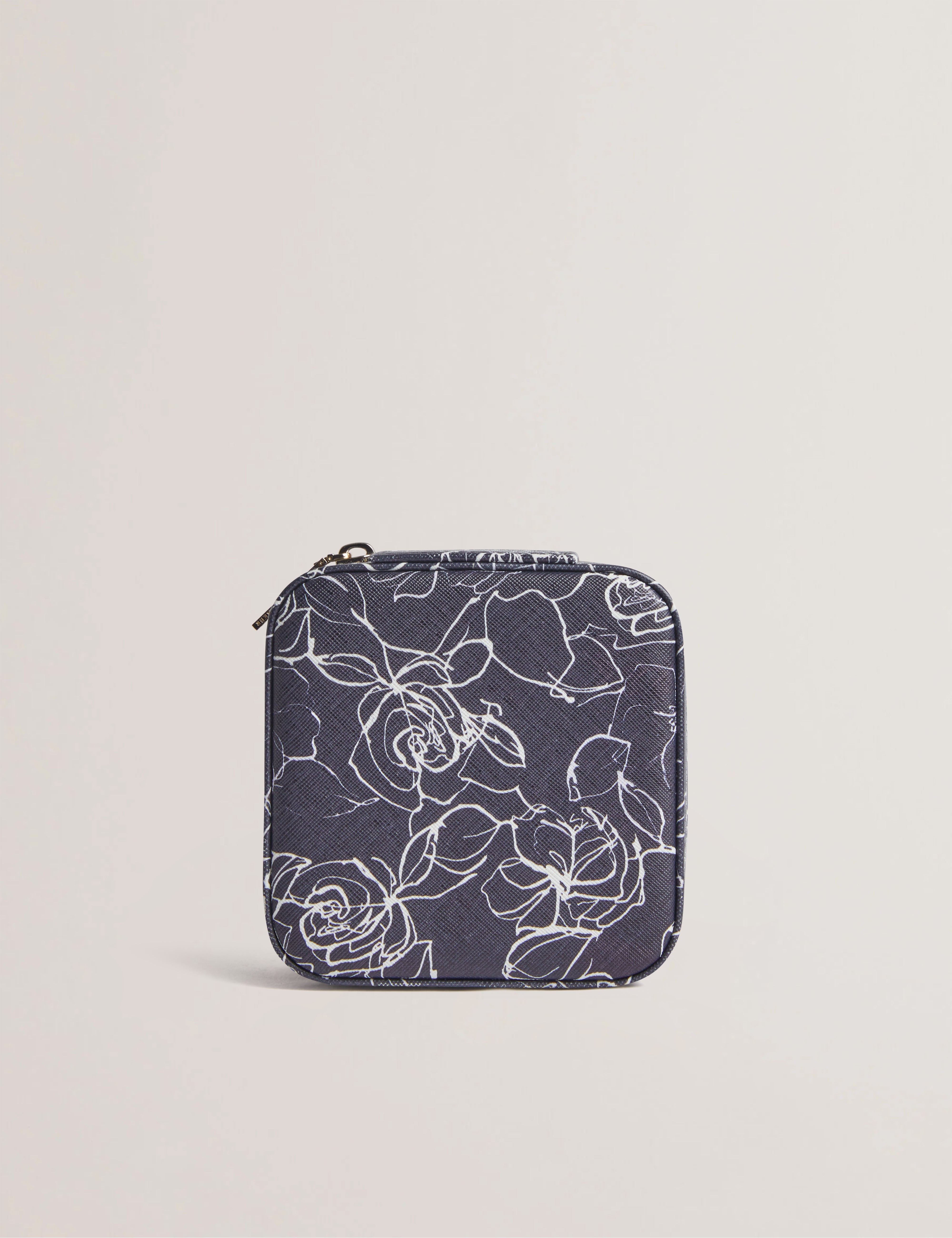 Carolls Linear Rose Jewellery Case Navy