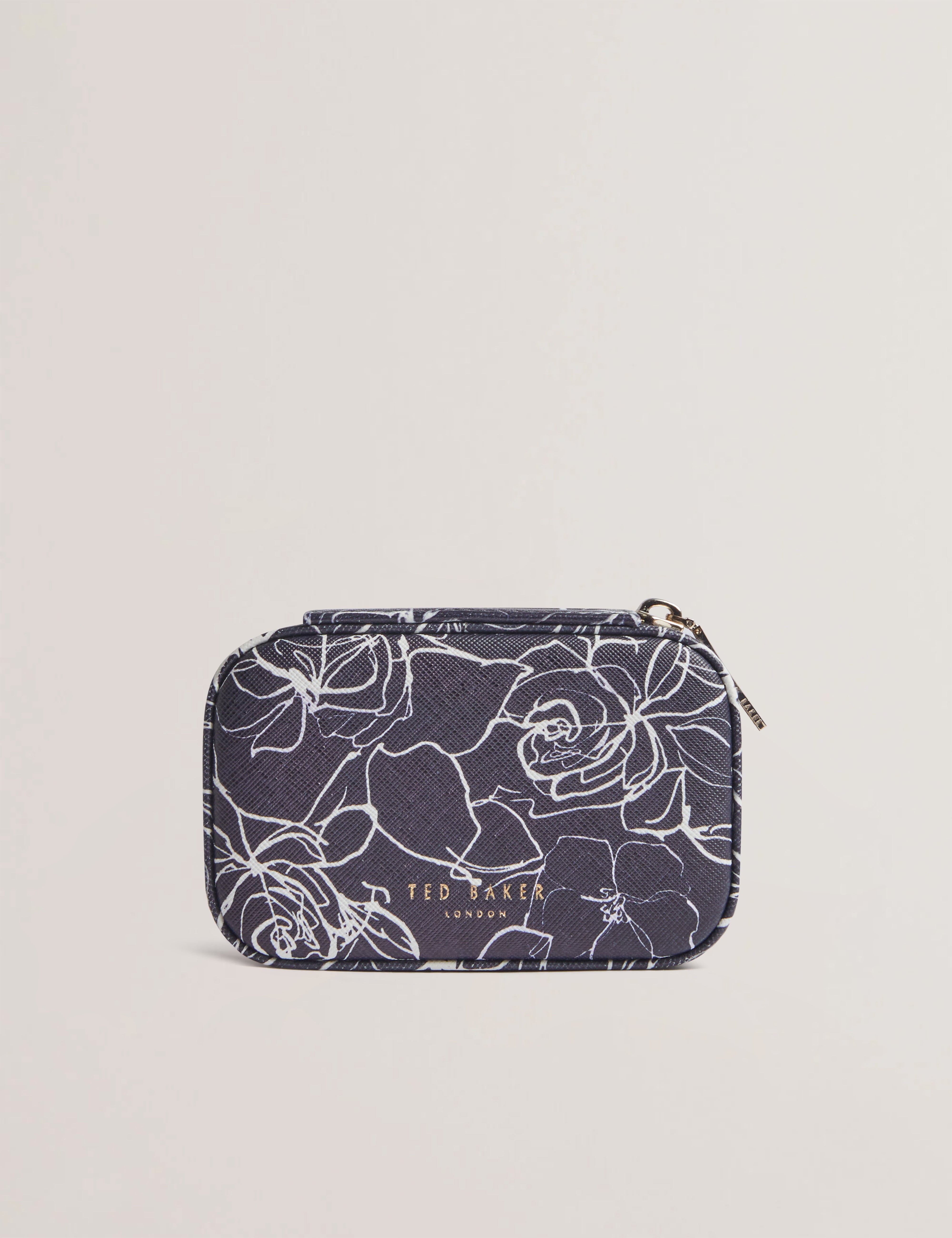 Kelliai Linear Rose Small Jewellery Case Navy