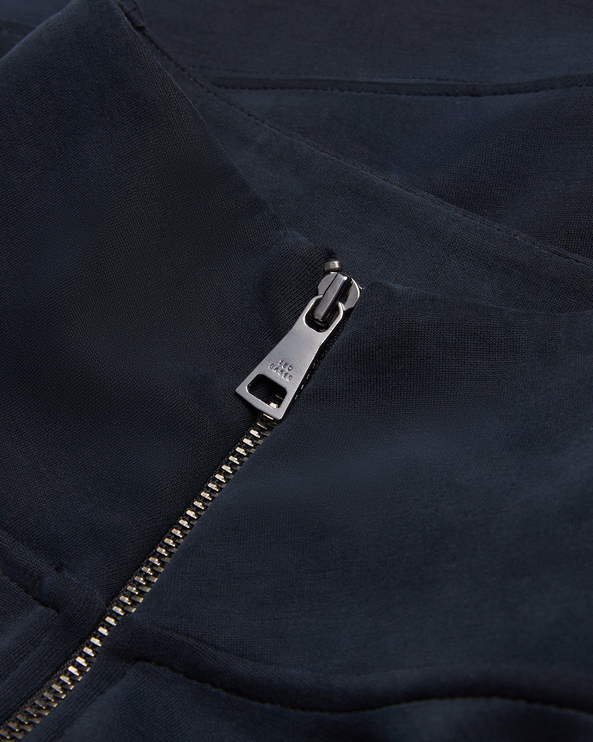 Arorha Zip Through Funnel Neck Sweat Black