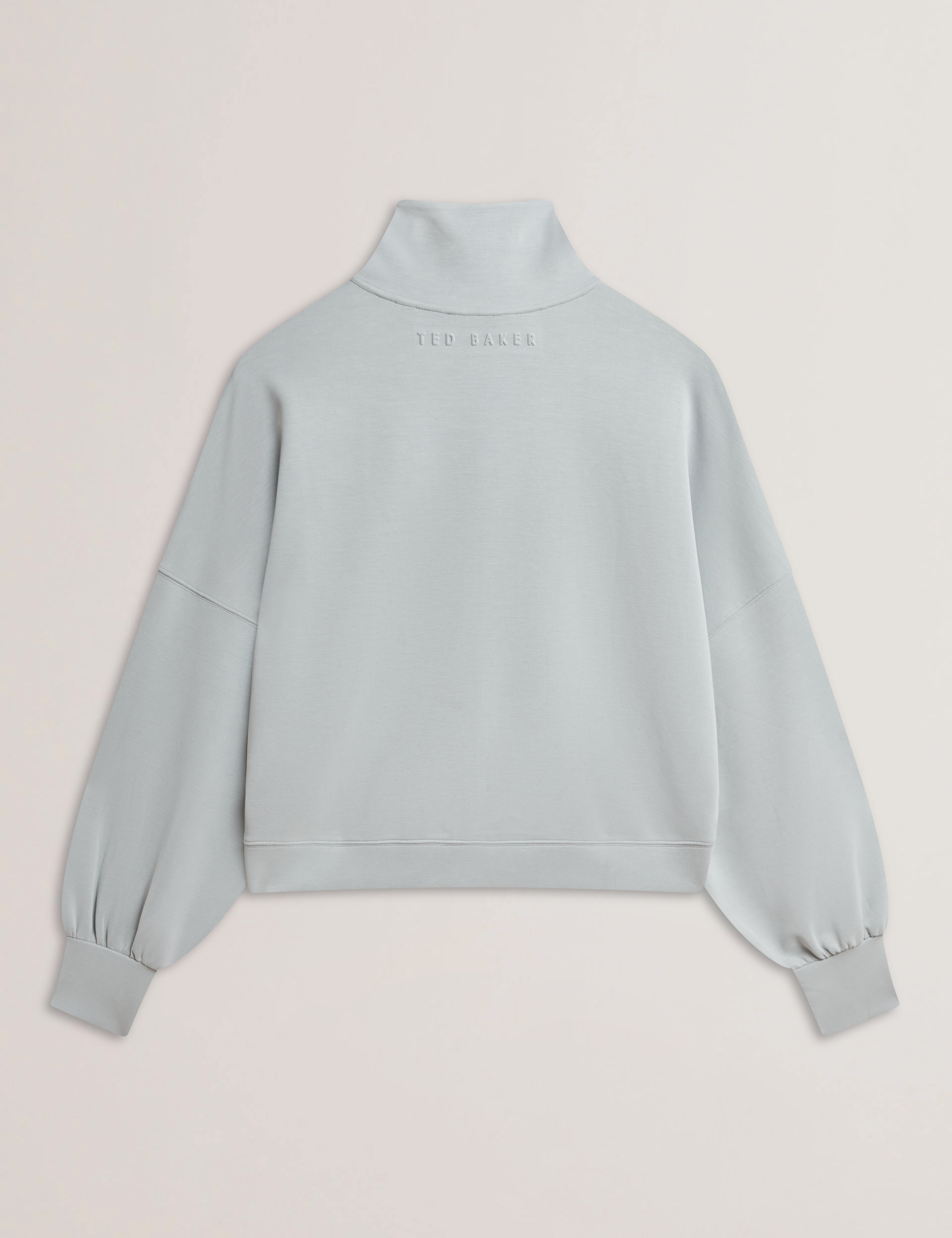 Arorha Zip Through Funnel Neck Sweat Lt-Green