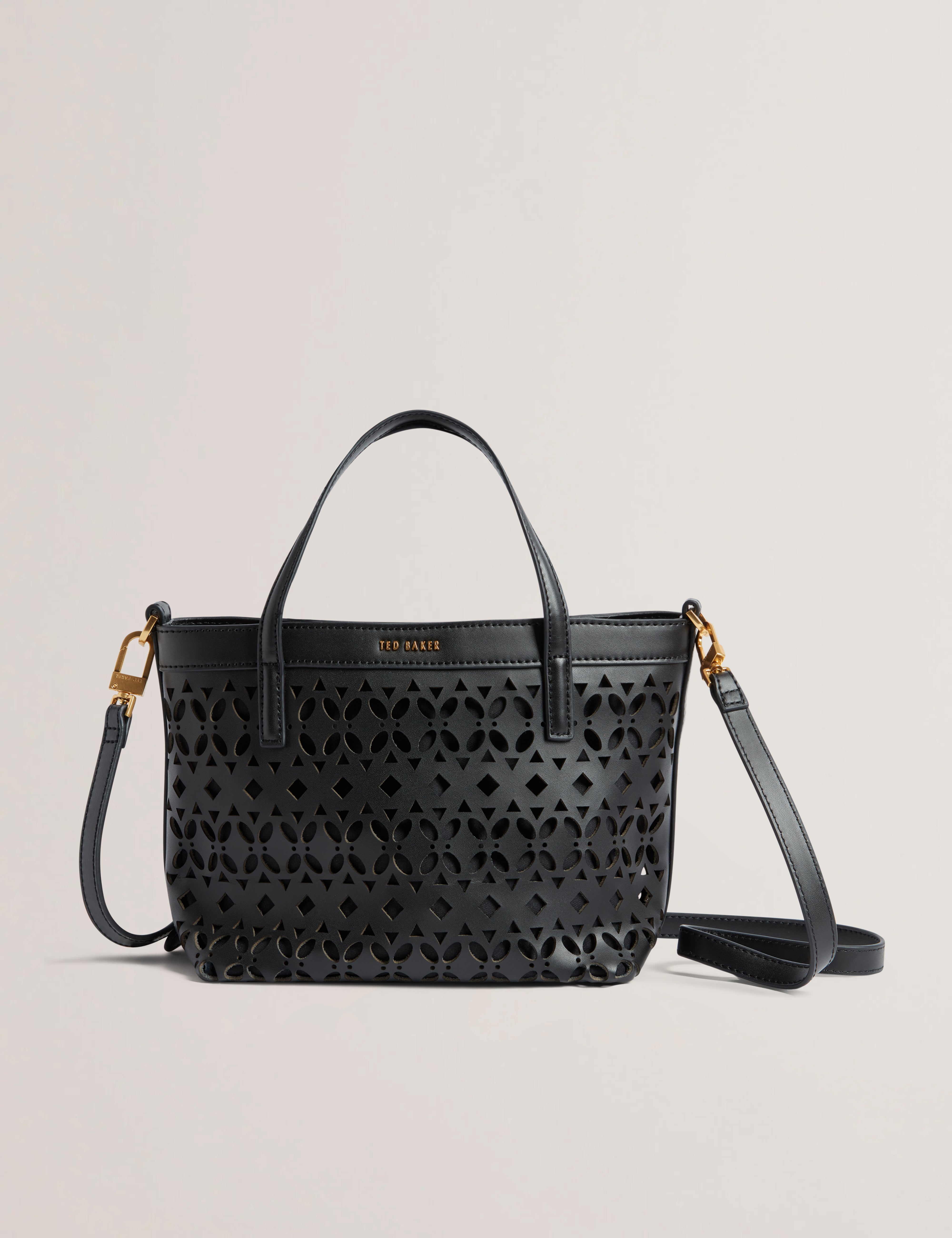 Lissann Laser-Cut Mini Shopper Black
