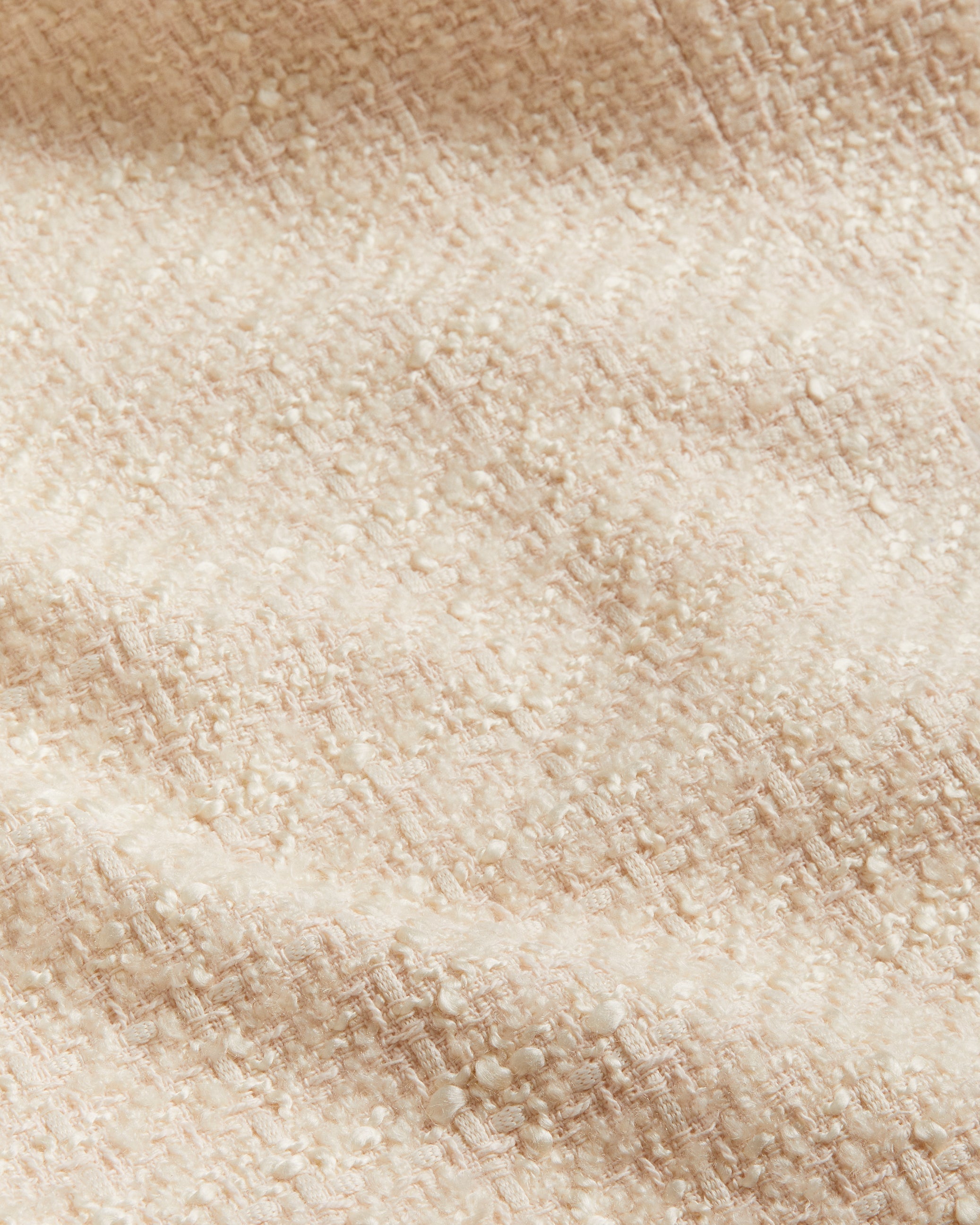 Morim Knit Bodice Boucle Midi Skirt With Side Ivory