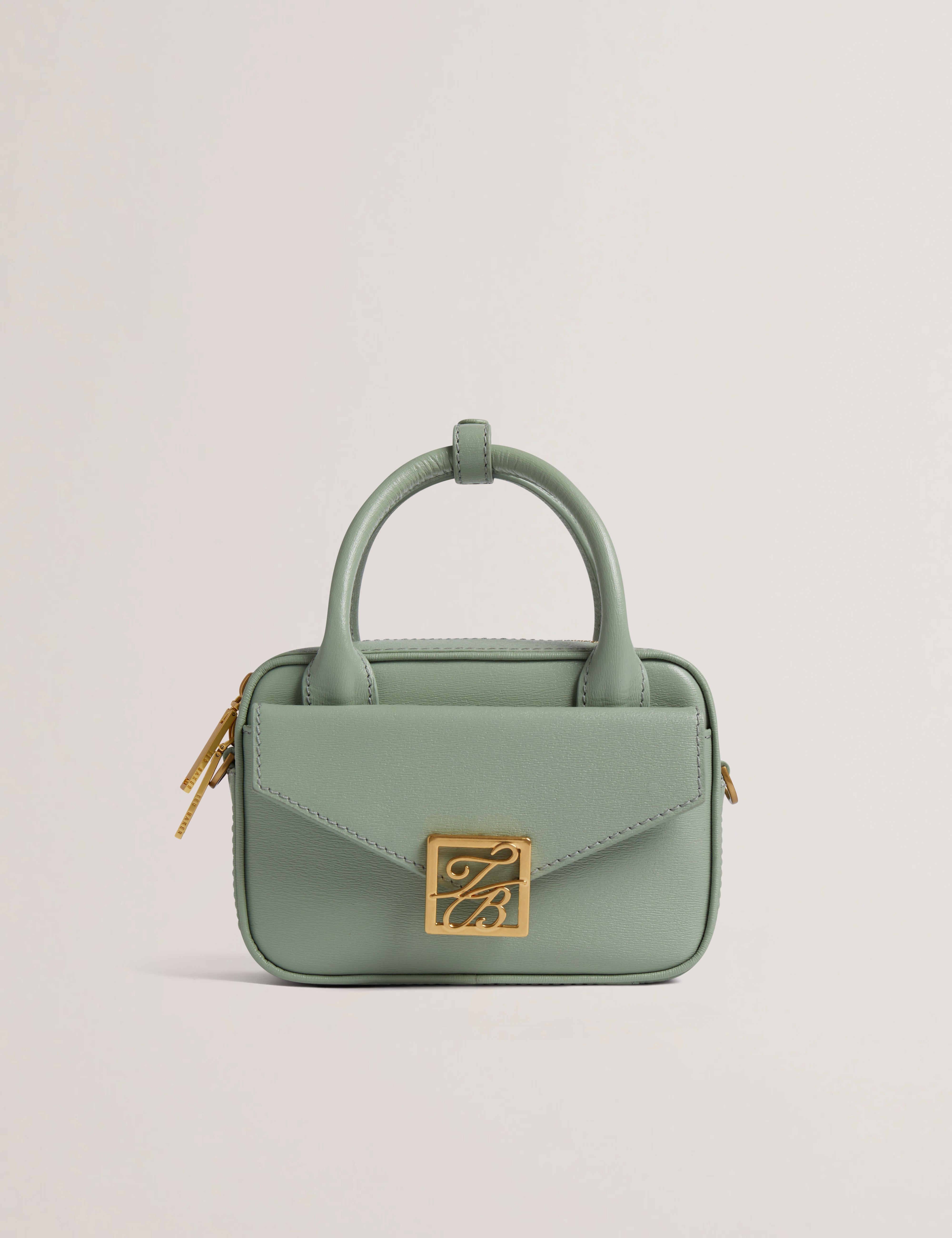 Anibell Tb Detail Mini Leather Crossbody Bag Lt-Green