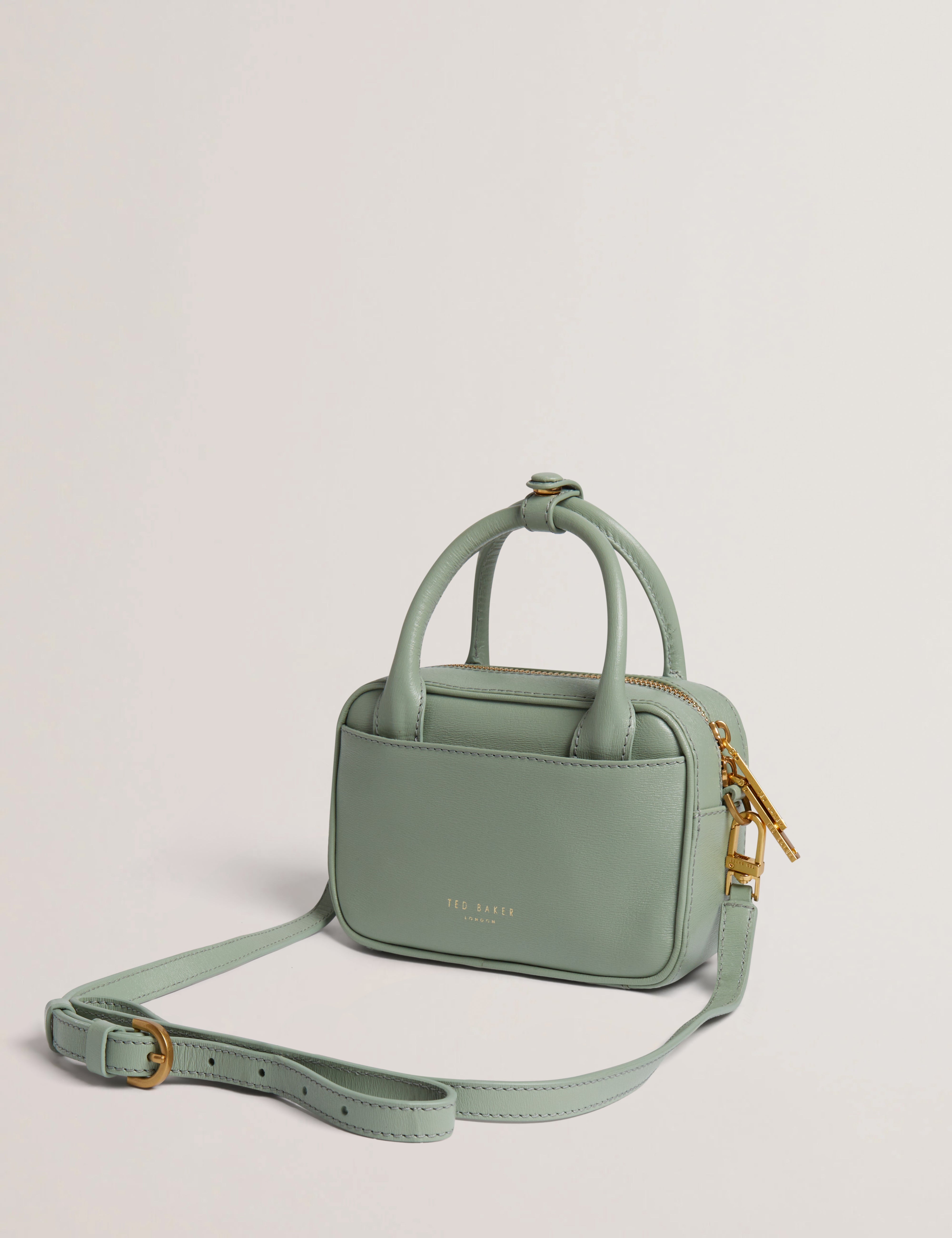 Anibell Tb Detail Mini Leather Crossbody Bag Lt-Green