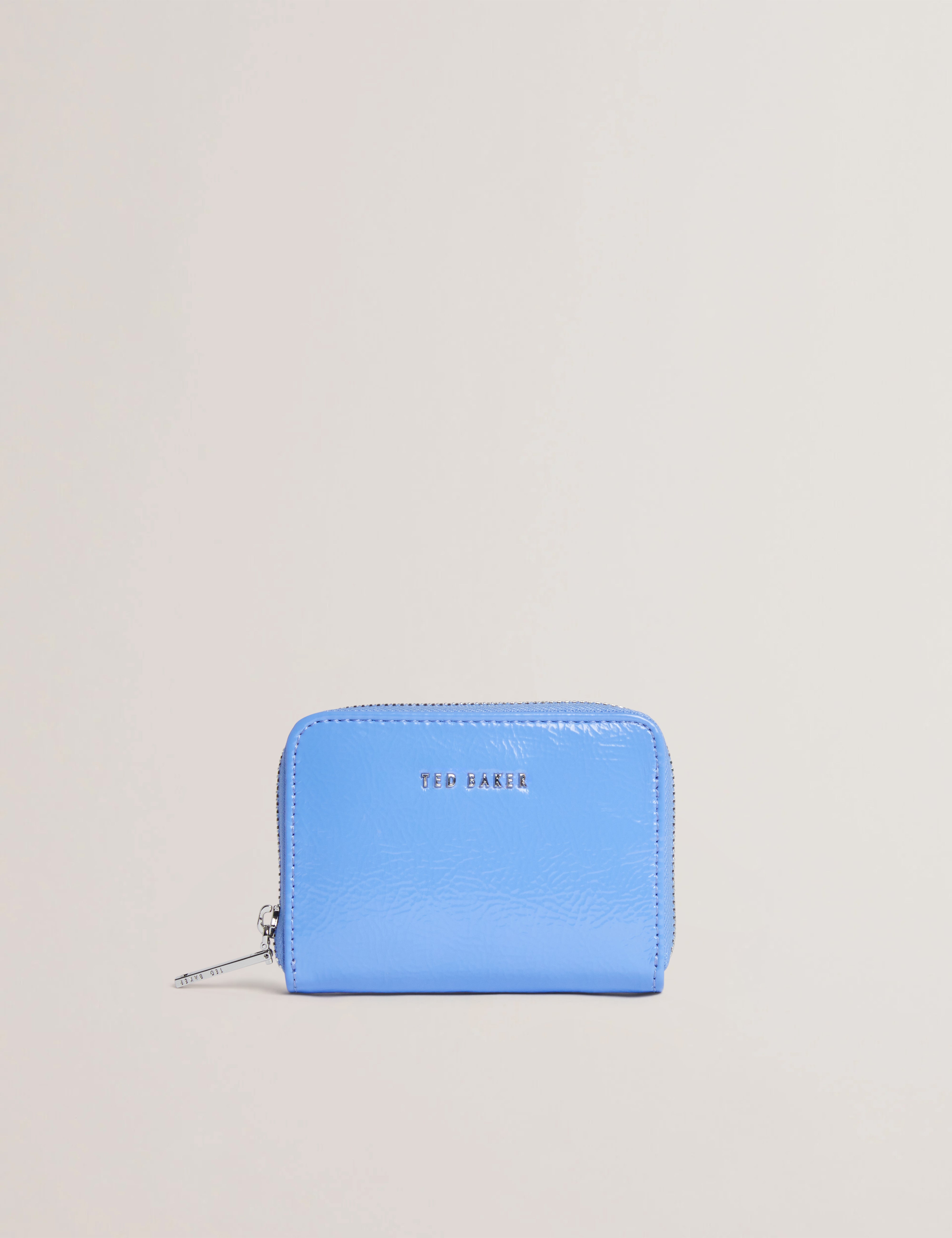 Crinnie Crinkle Icon Small Zip Around Mid-Blue