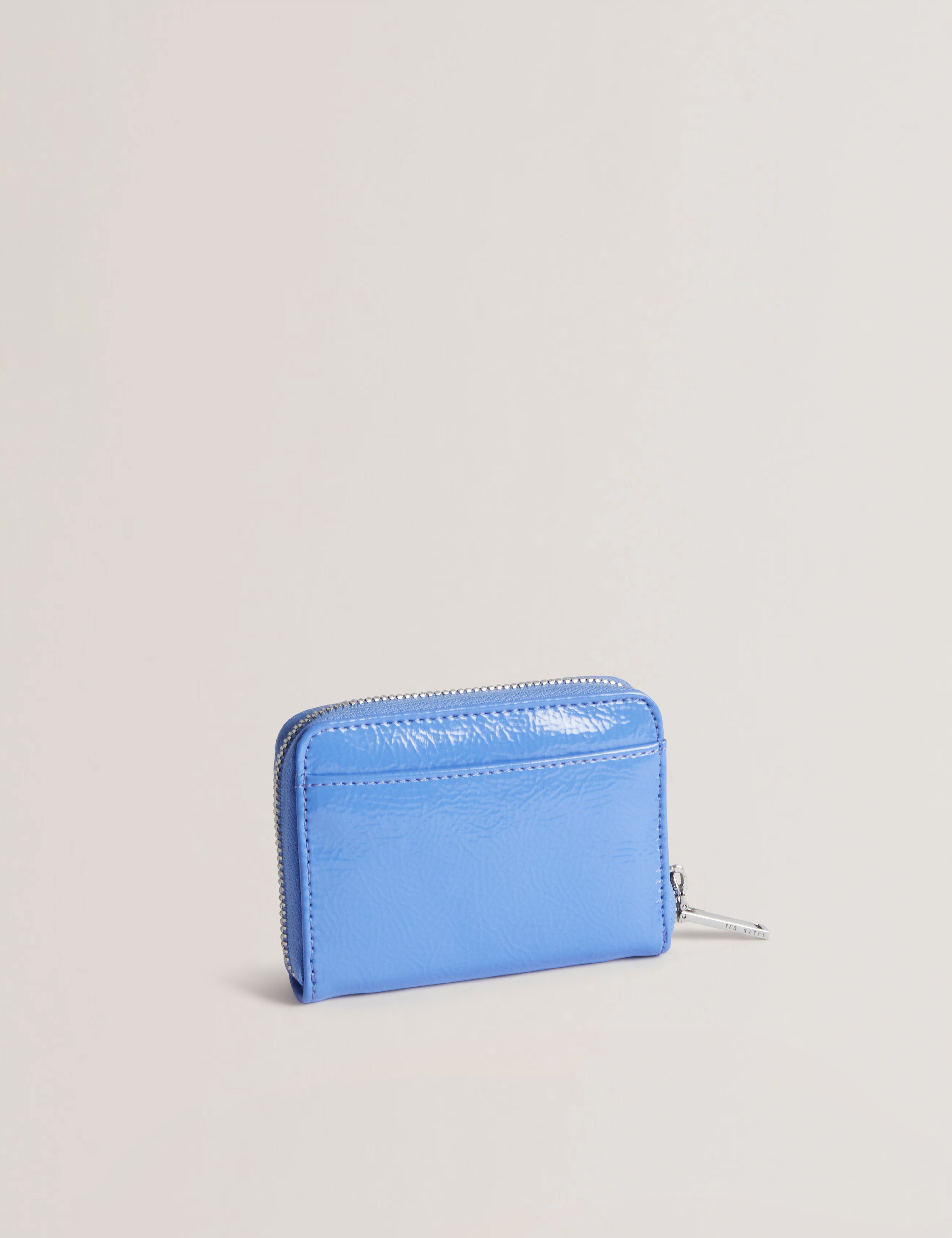 Crinnie Crinkle Icon Small Zip Around Mid-Blue