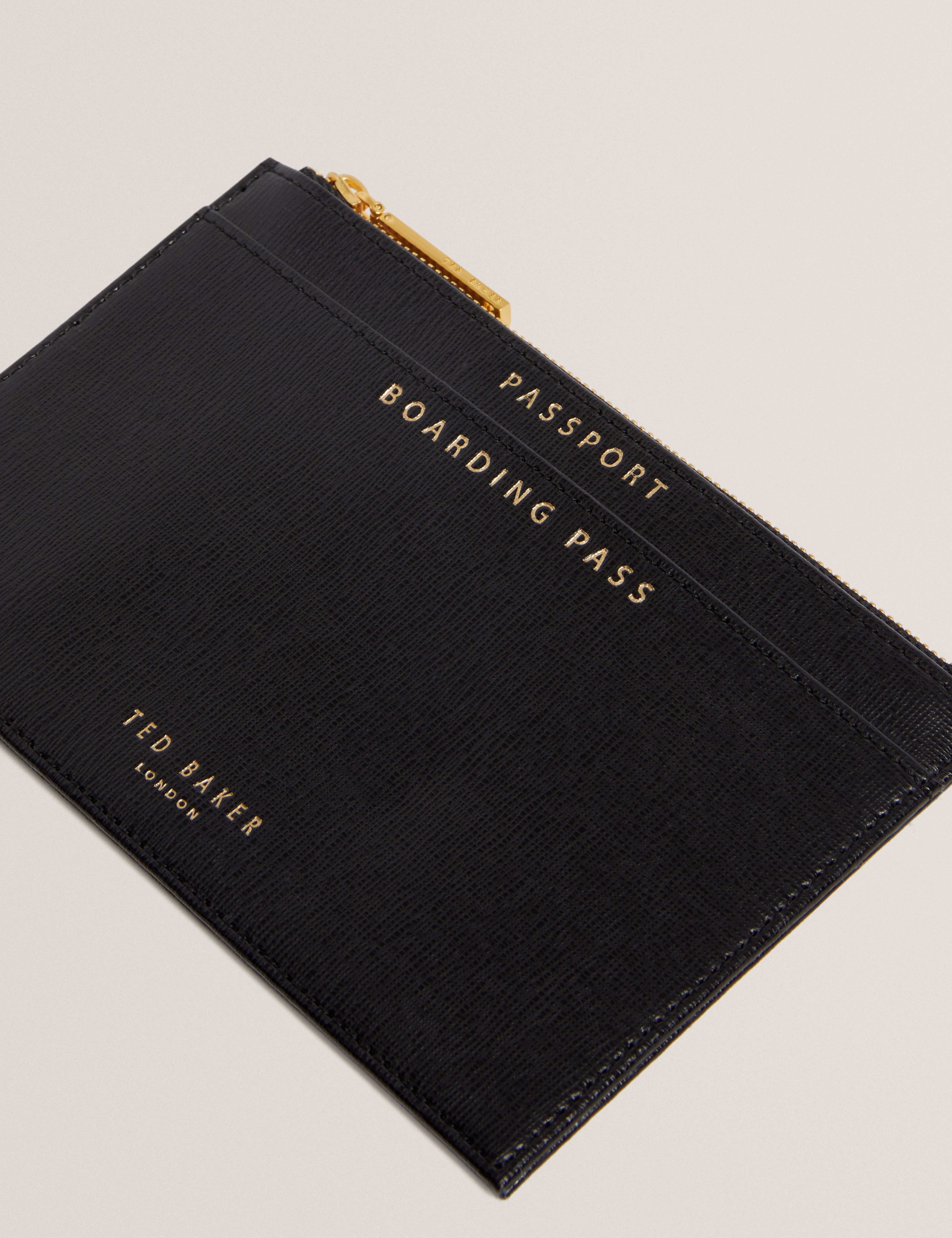Traccie Travel Novelty Passport Pouch Bag Black