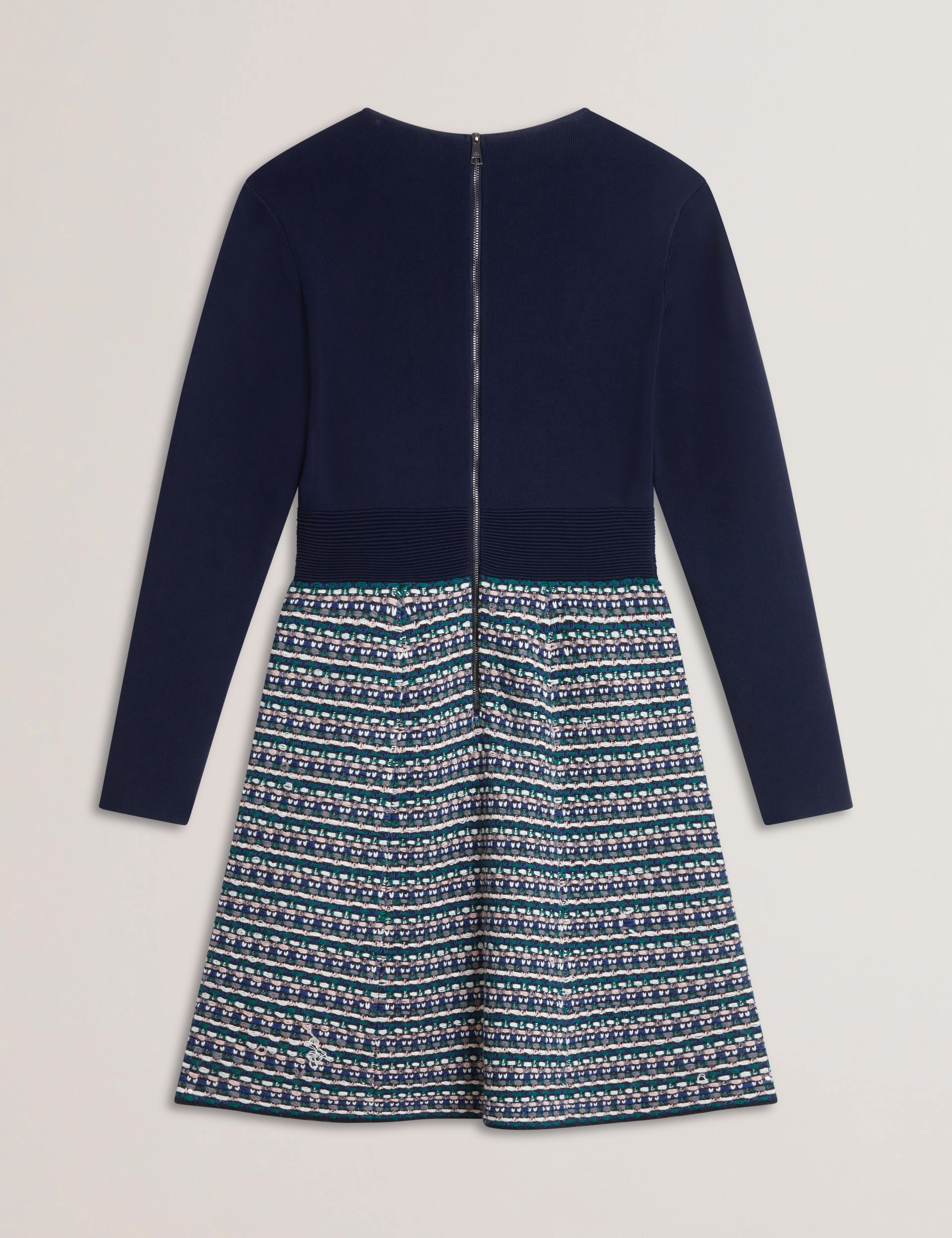 Georgez Interest Skirt Knitted Mini Dress Navy