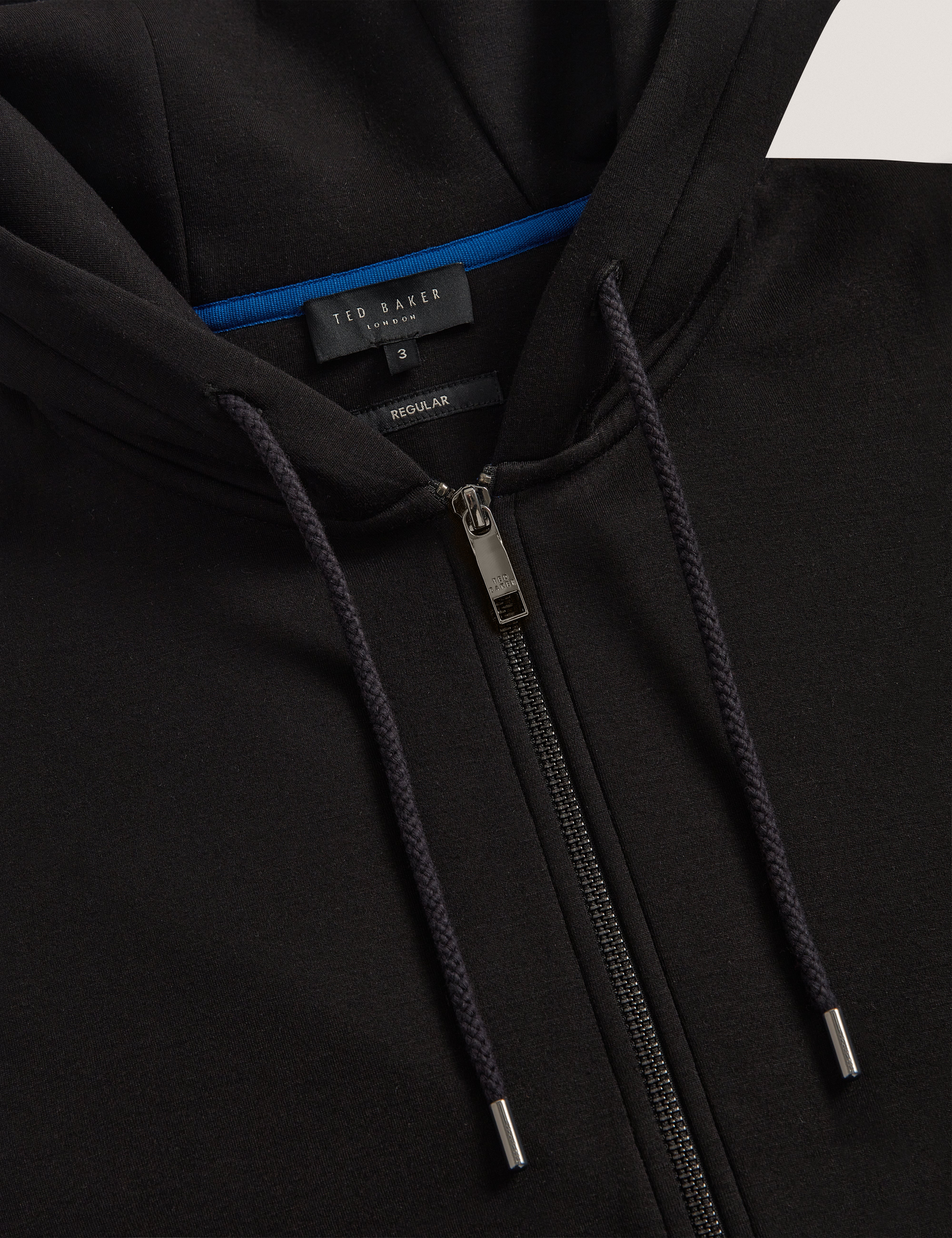 Epio Zip Through Neoprene Hoodie Black