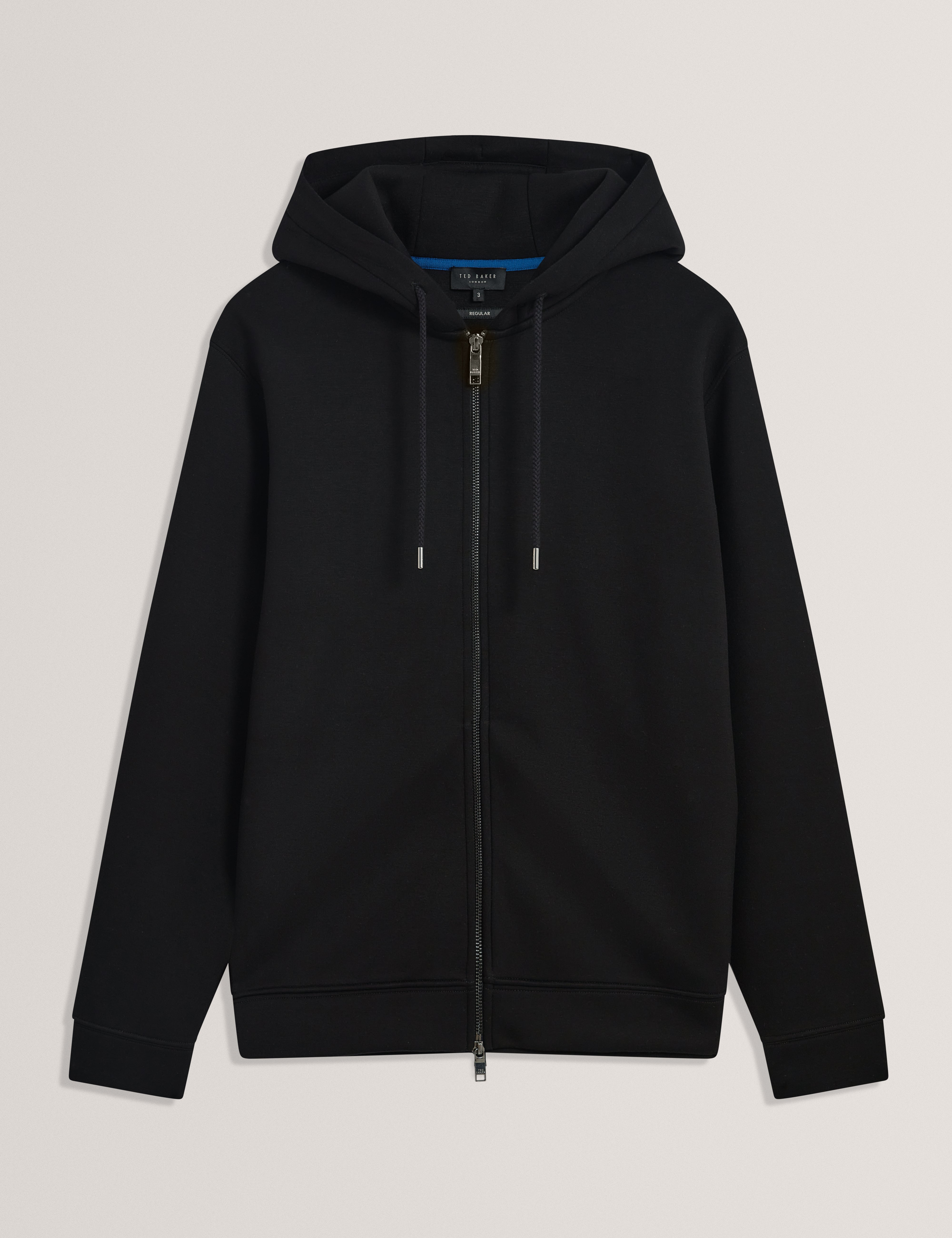 Epio Zip Through Neoprene Hoodie Black