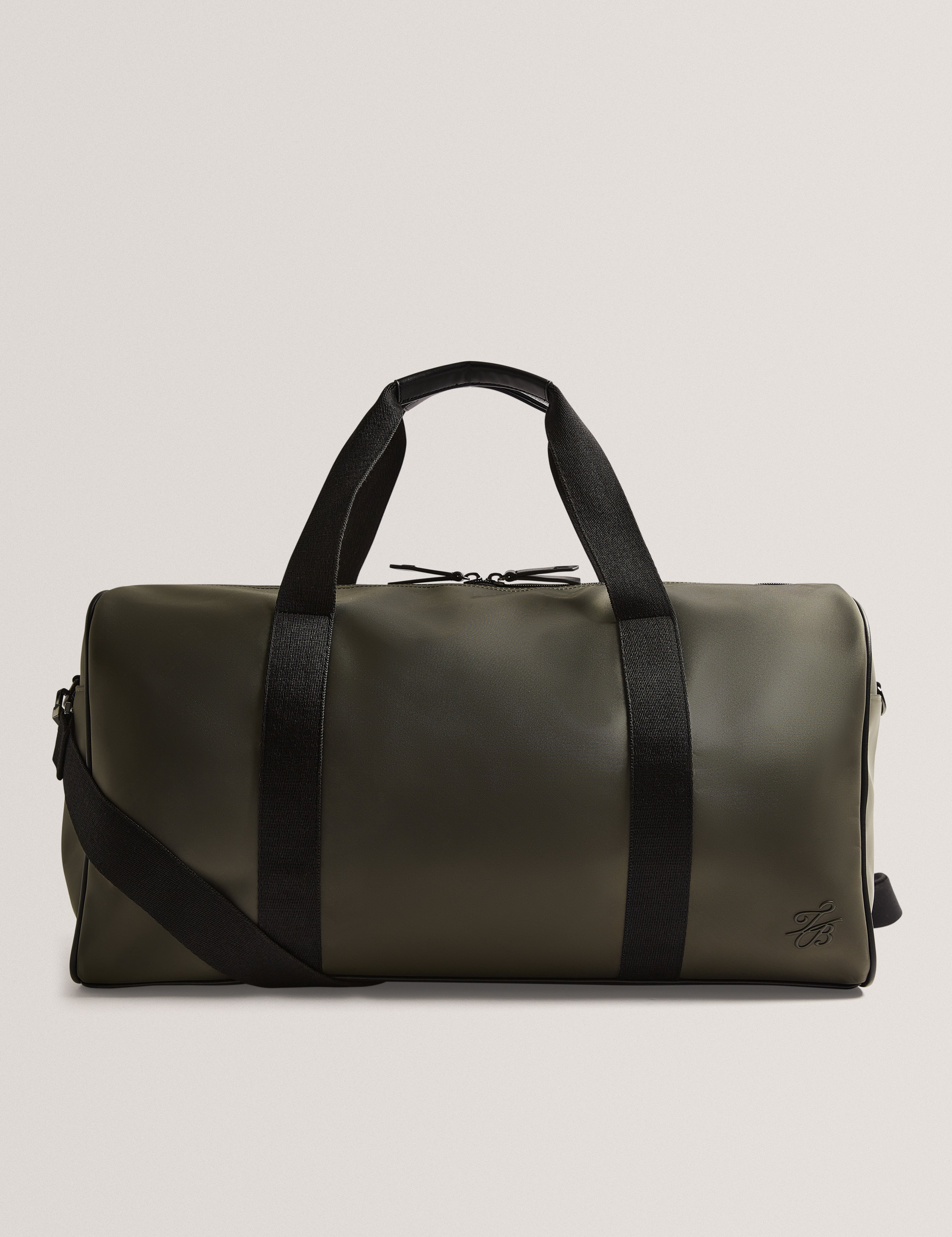 Nelsons Nylon Tb Script Holdall Bag Khaki