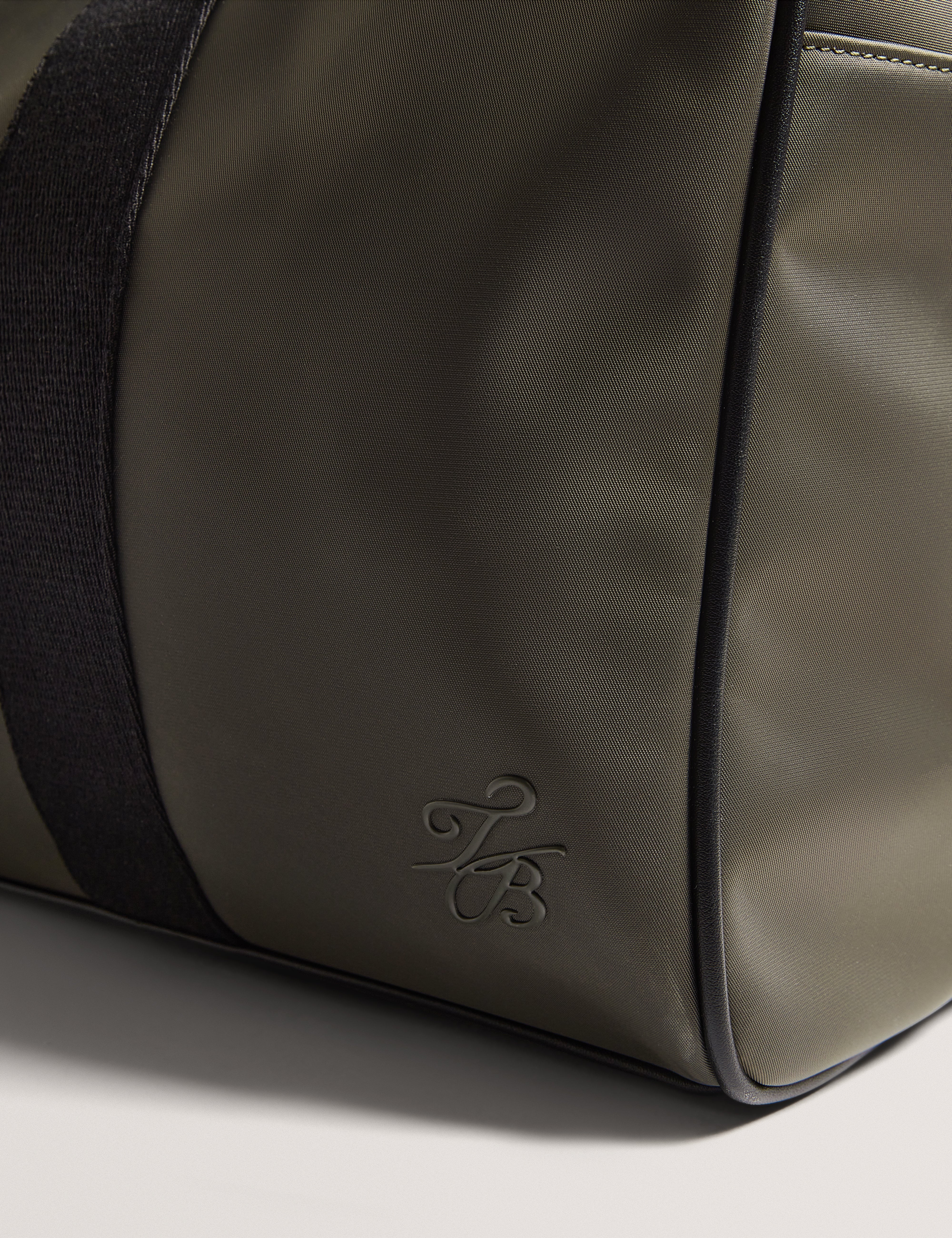 Nelsons Nylon Tb Script Holdall Bag Khaki
