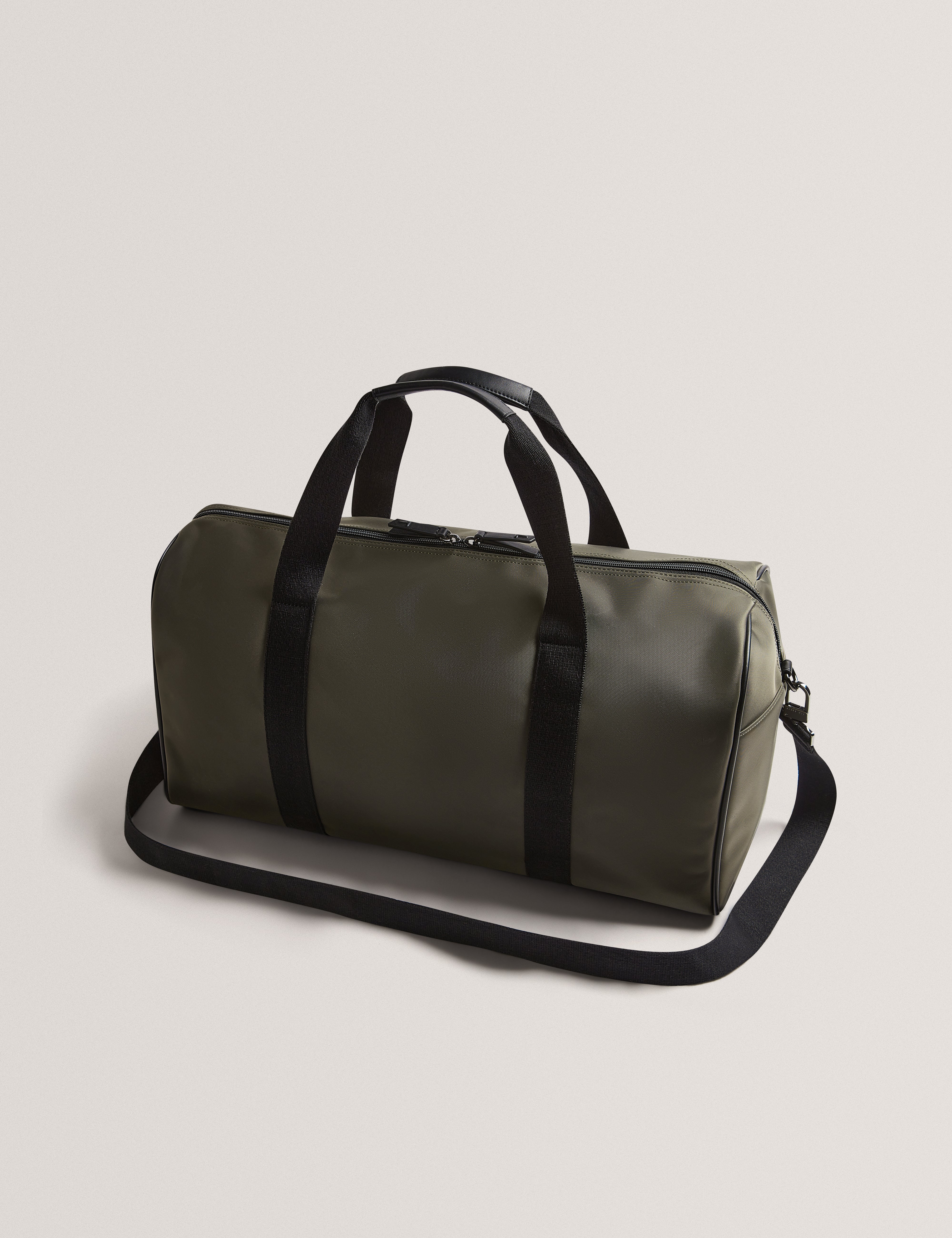 Nelsons Nylon Tb Script Holdall Bag Khaki
