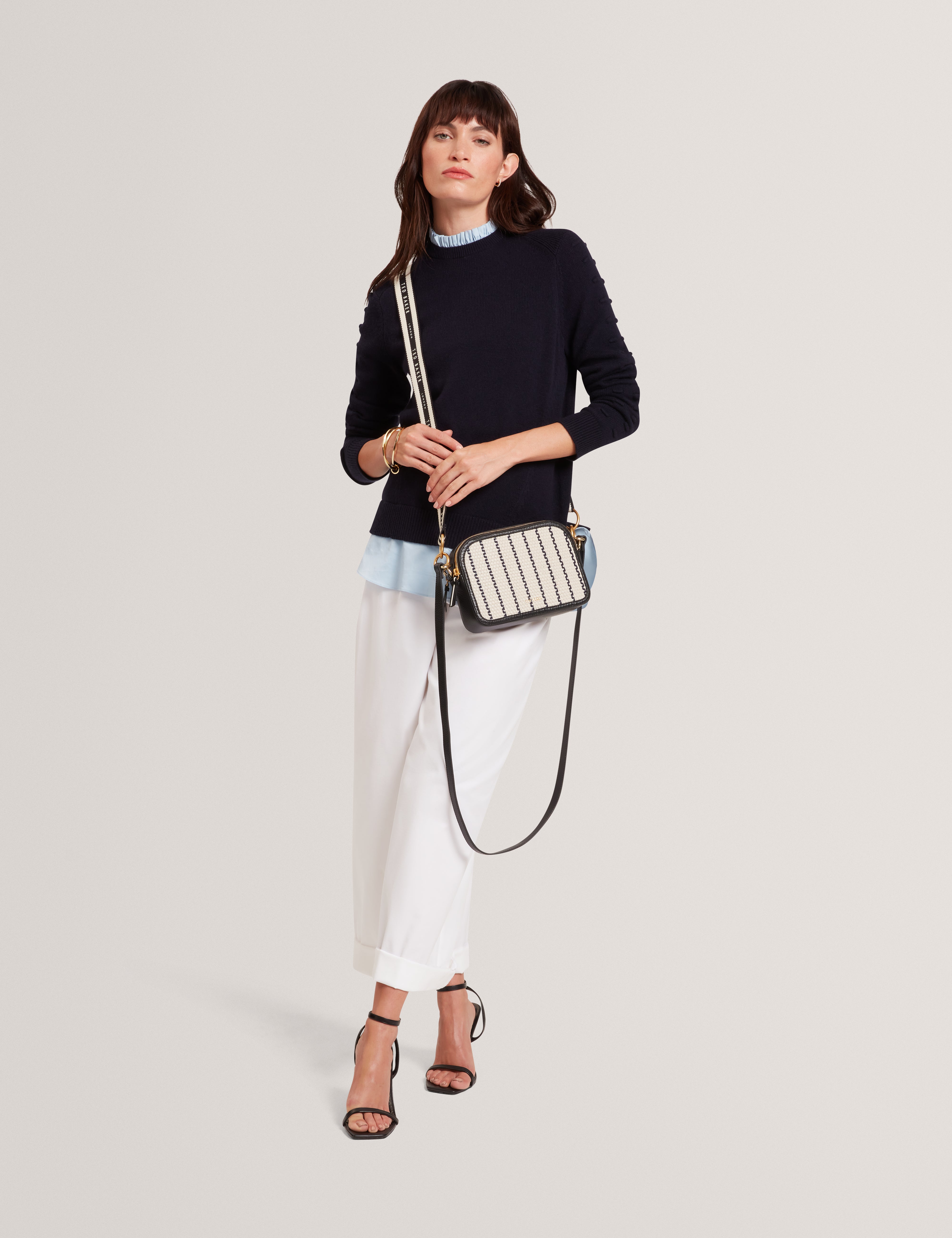 Rivea Woven Webbing Camera Bag Navy