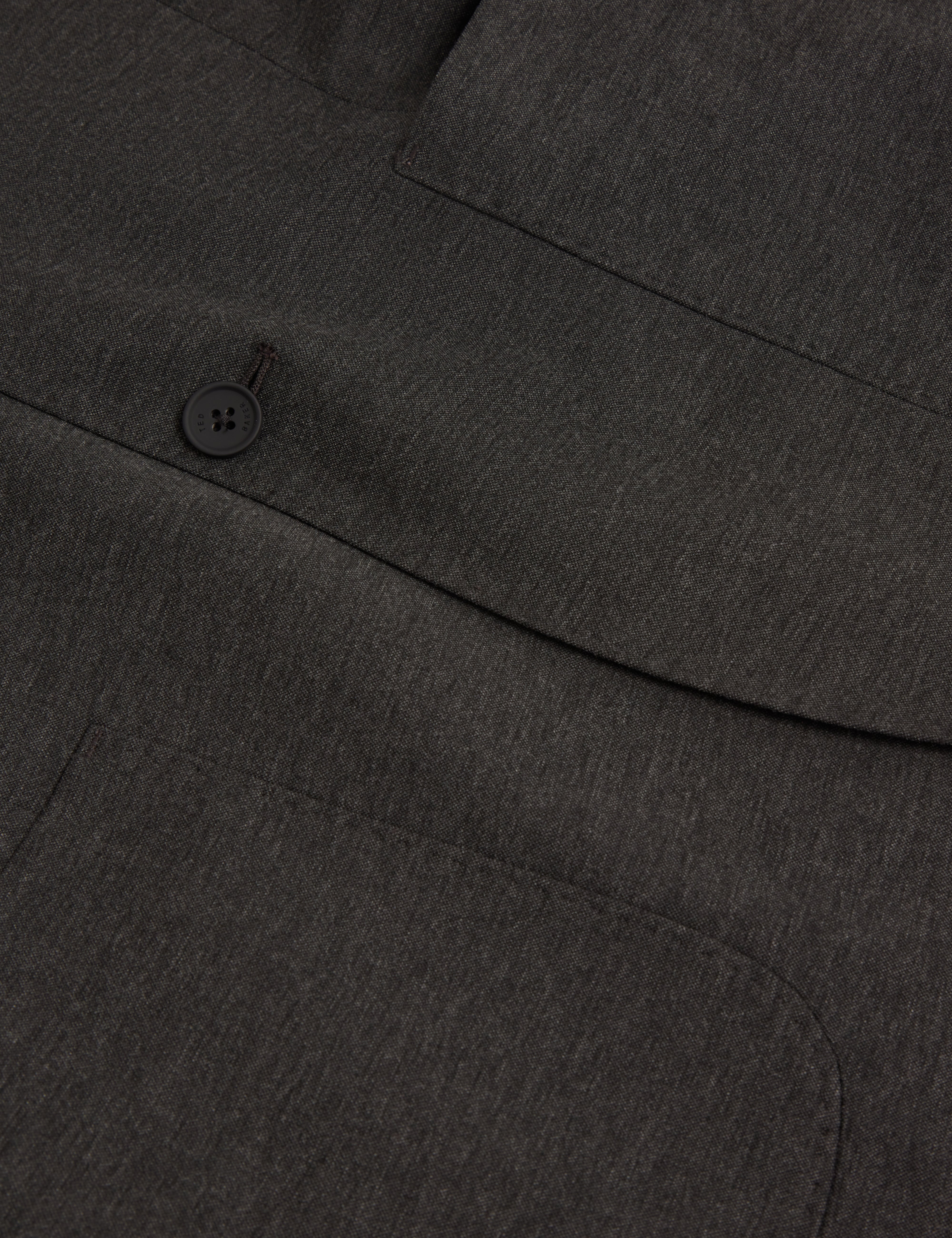 Merickj Tech Knit Wool Blend Slim Fit Blazer Dk-Grey