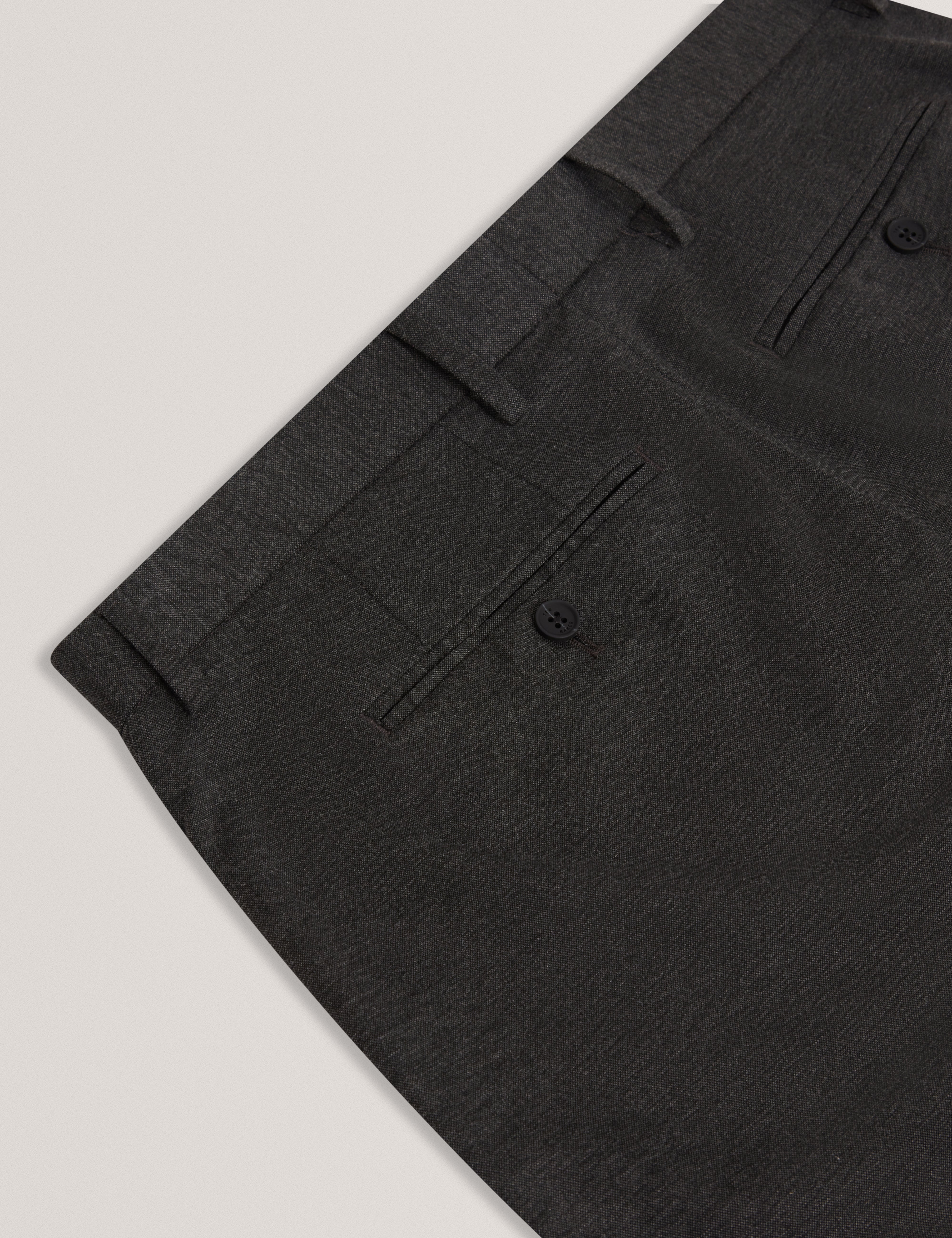 Merickt Slim Fit Tech Knit Wool Blend Trouser Dk-Grey