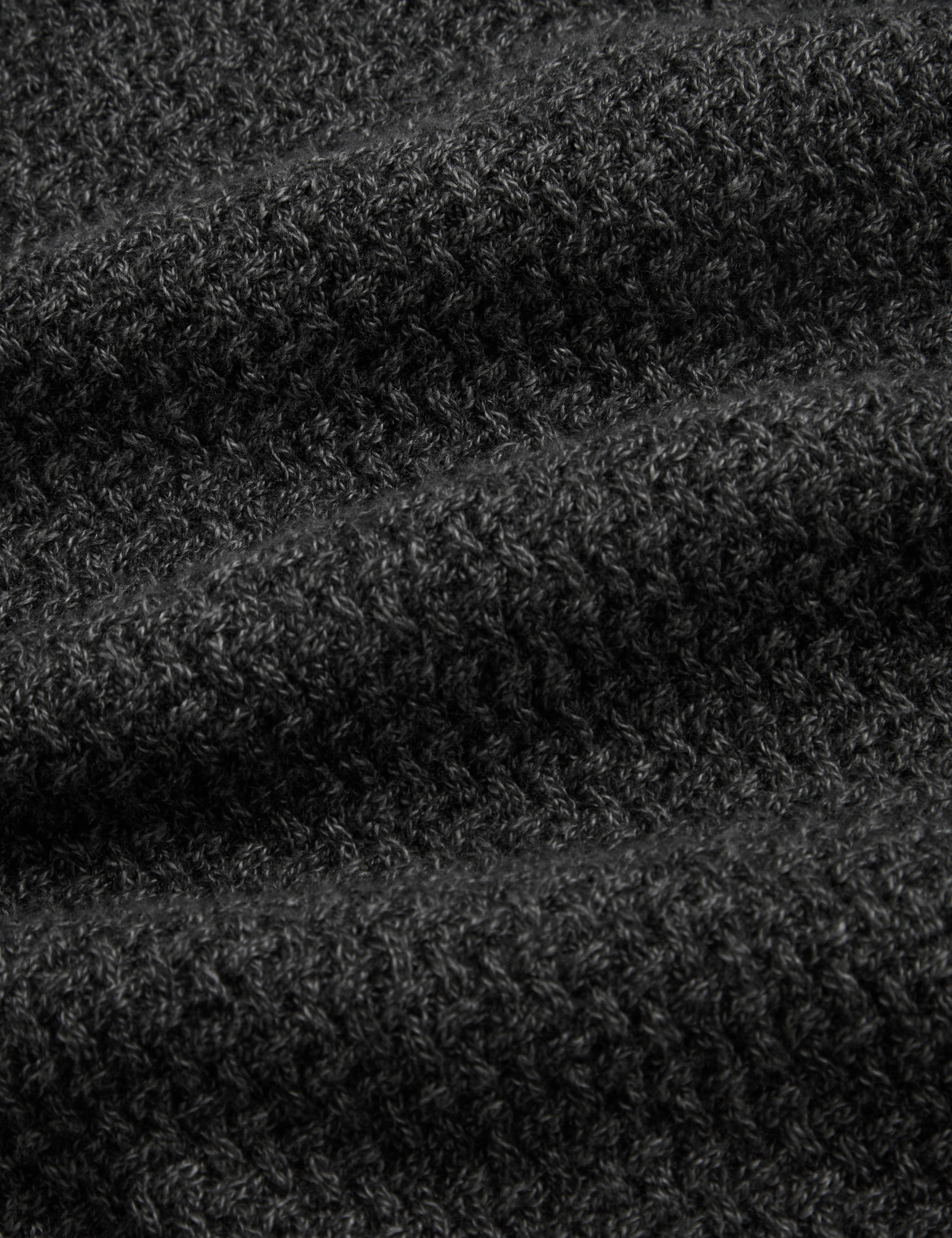 Janko Ss Textured Knit Polo Mid-Grey