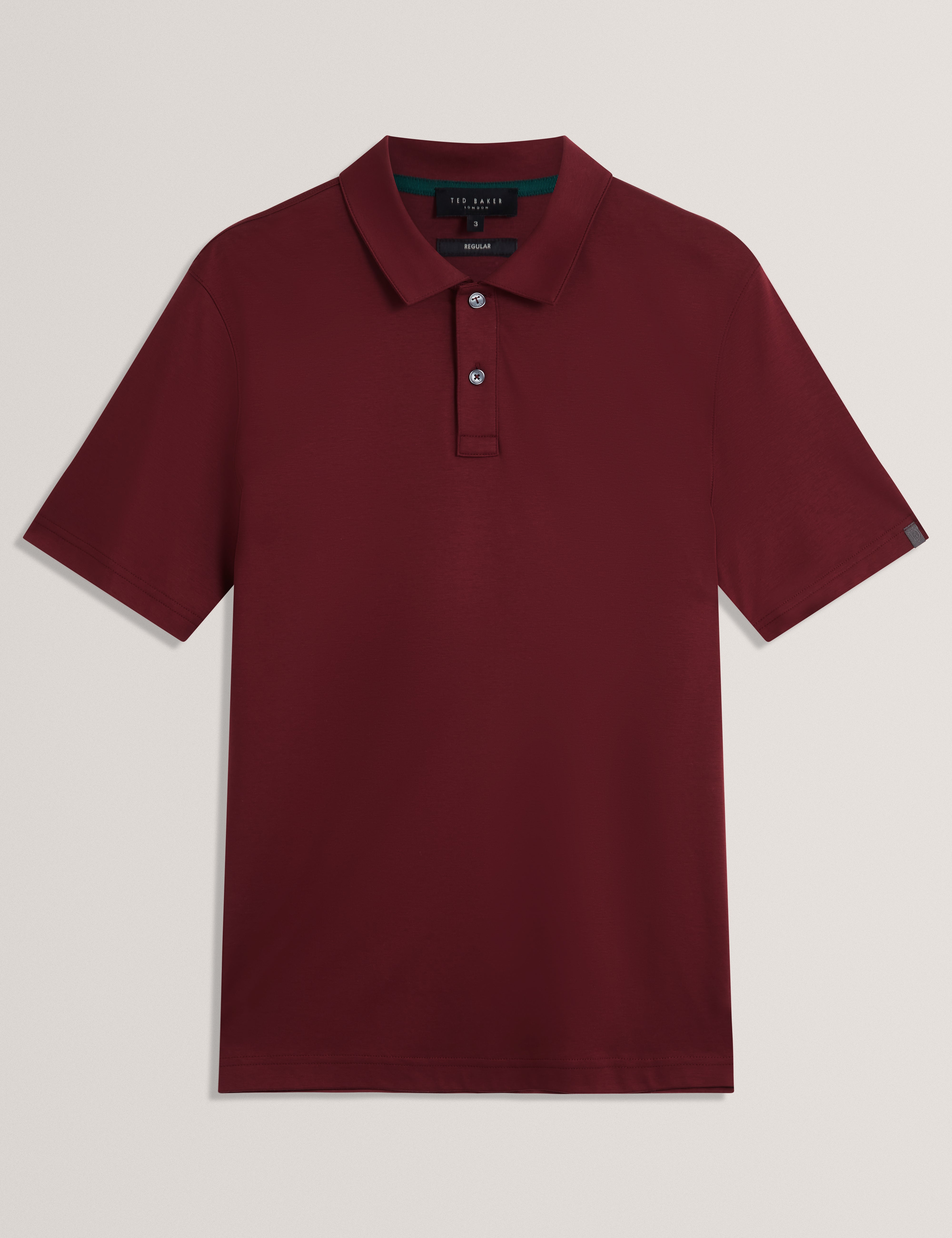 كونال قميص بولو بقماش ناعم لون كستنائي