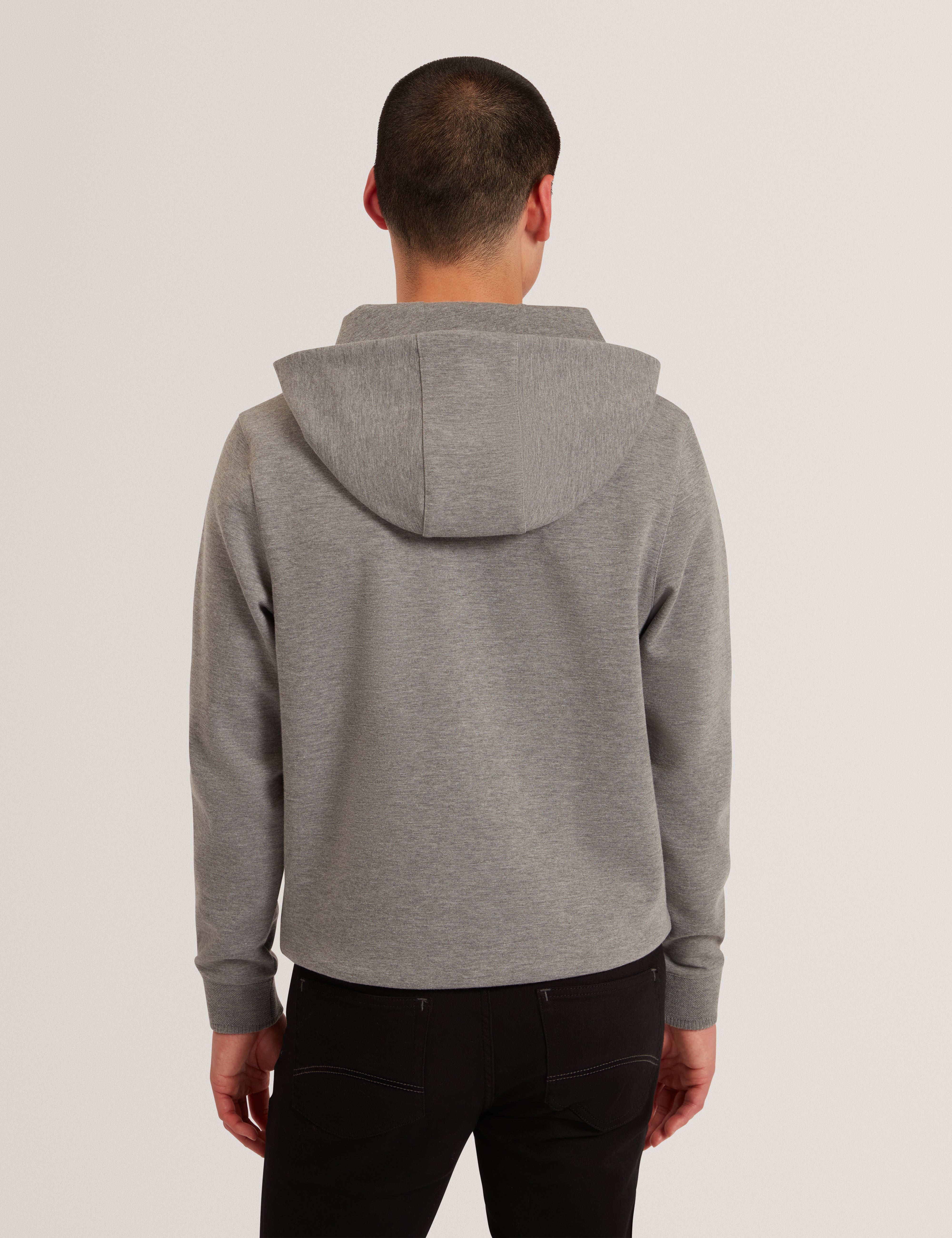 Boids Branded Honeycomb Trim Hoodie Mid-Grey