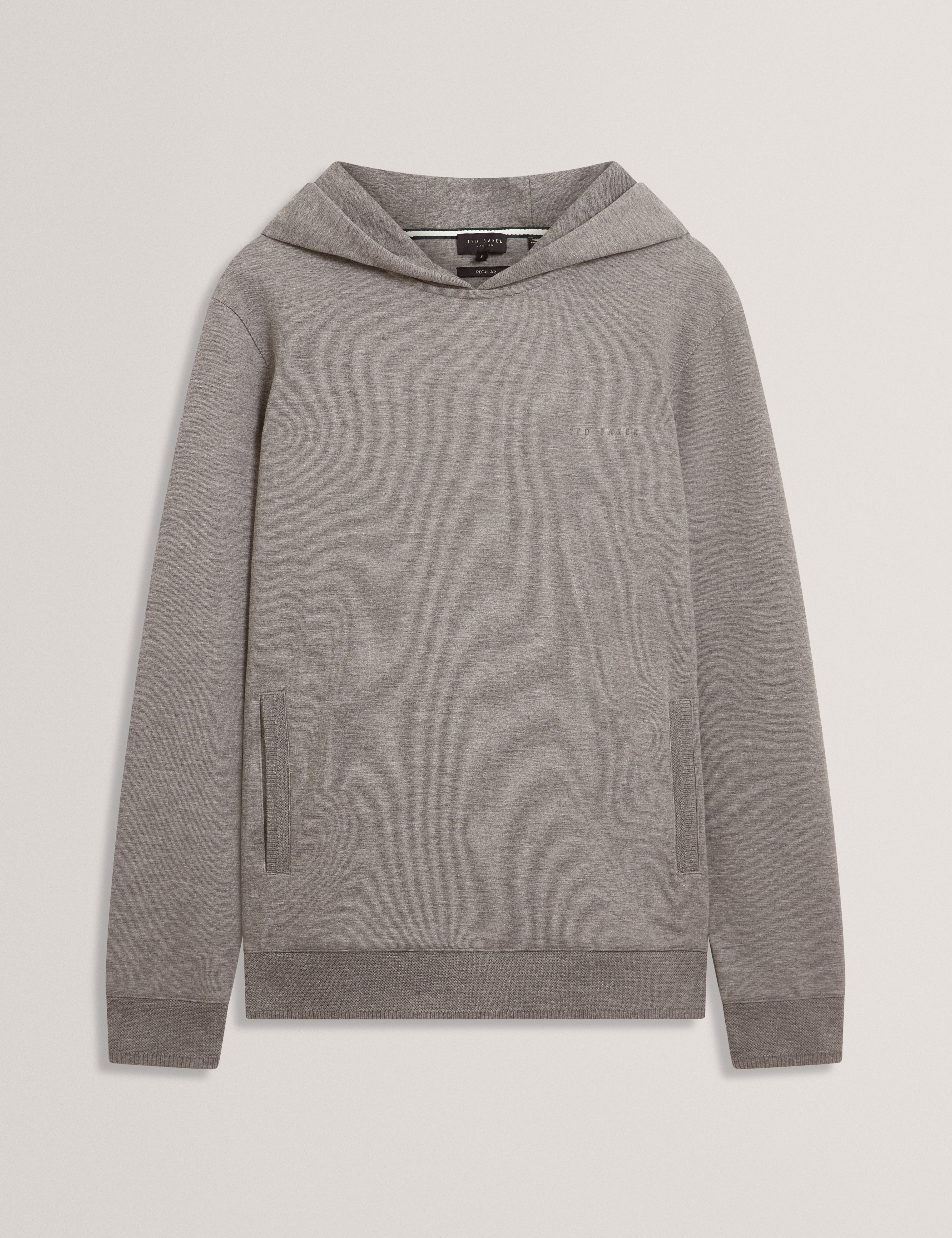 Boids Branded Honeycomb Trim Hoodie Mid-Grey