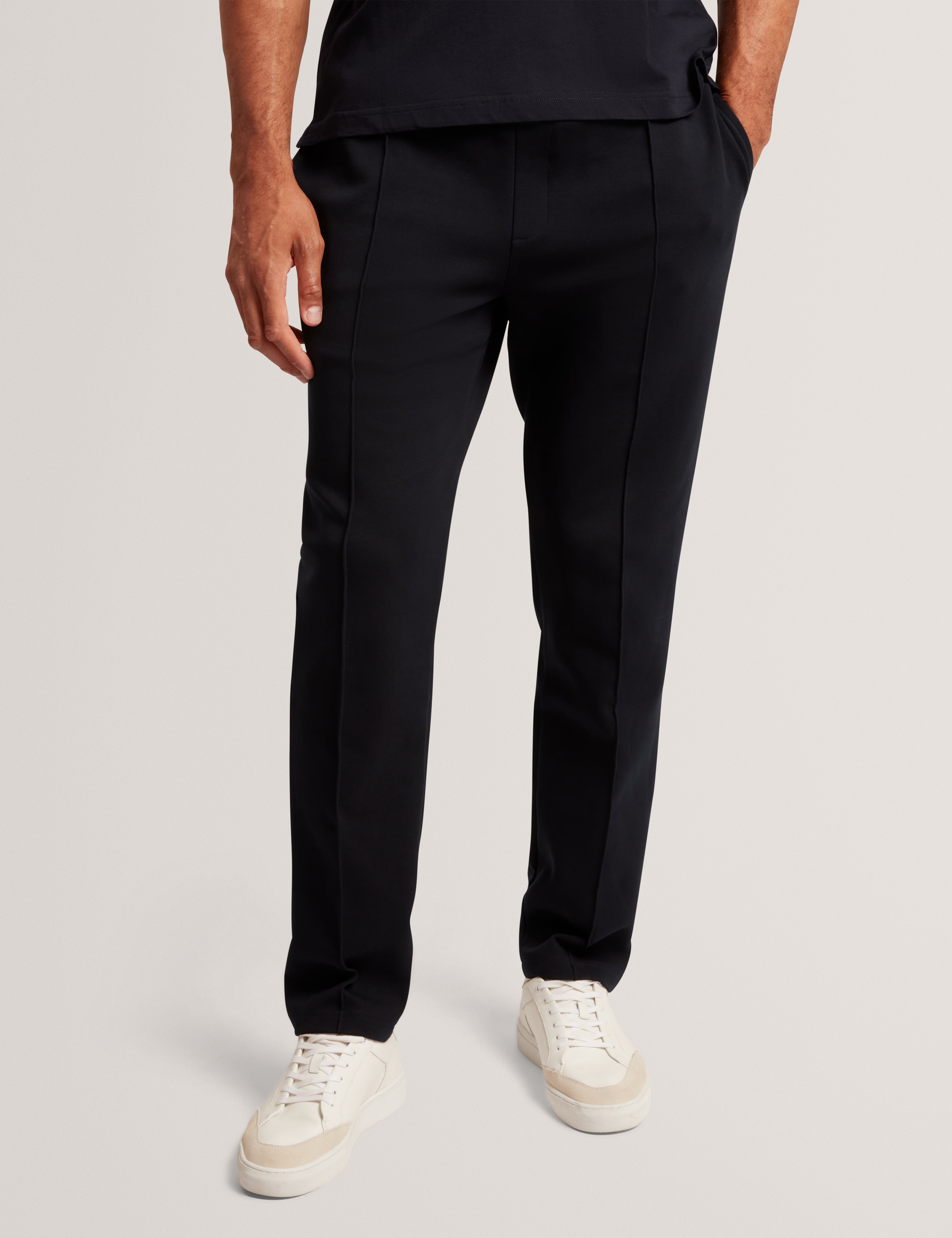 Rellas Branded Honeycomb Trim Jogger Navy