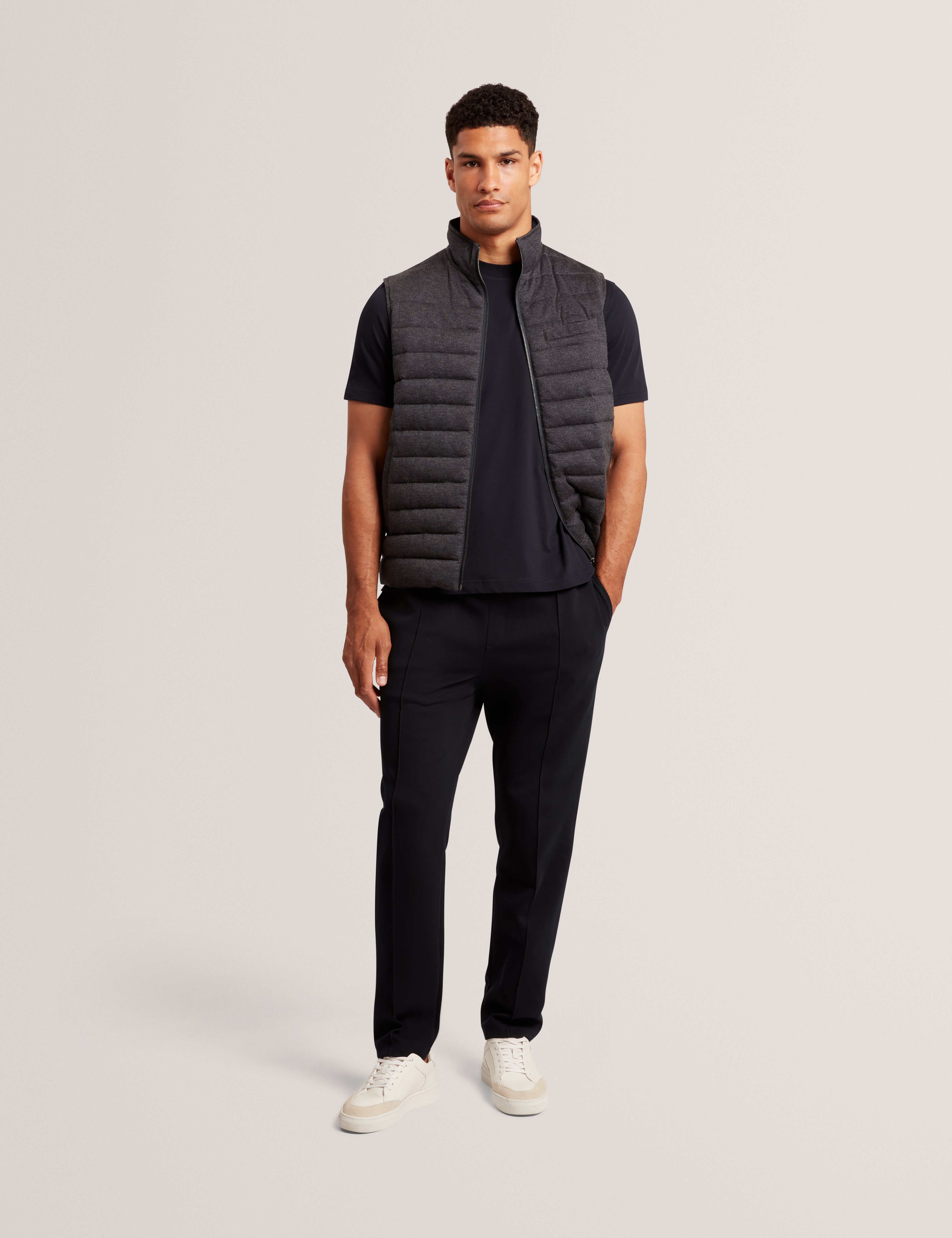 Rellas Branded Honeycomb Trim Jogger Navy