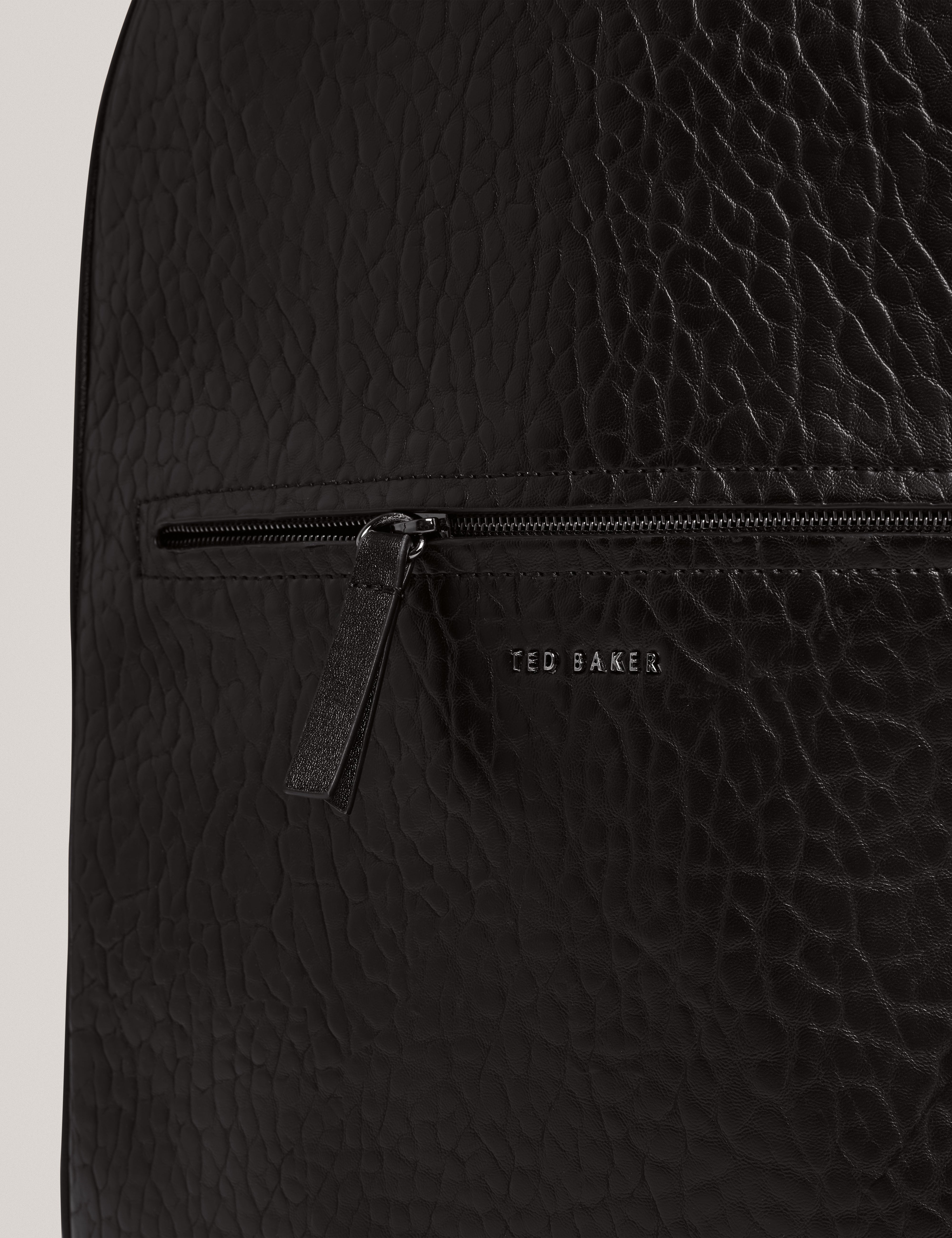 Periin Pebbled Pu Backpack Black