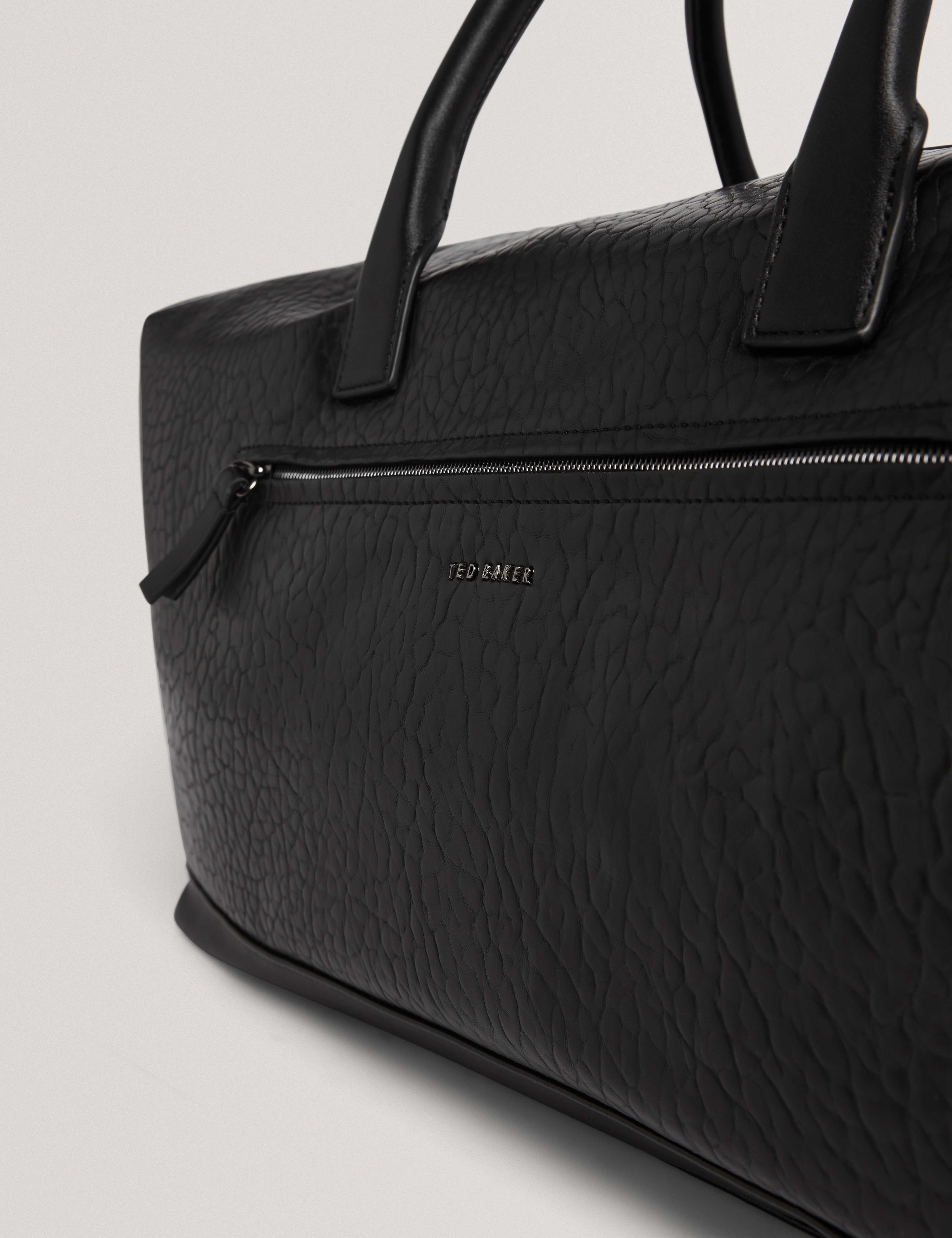 Persie Pebbled Pu Holdall Black