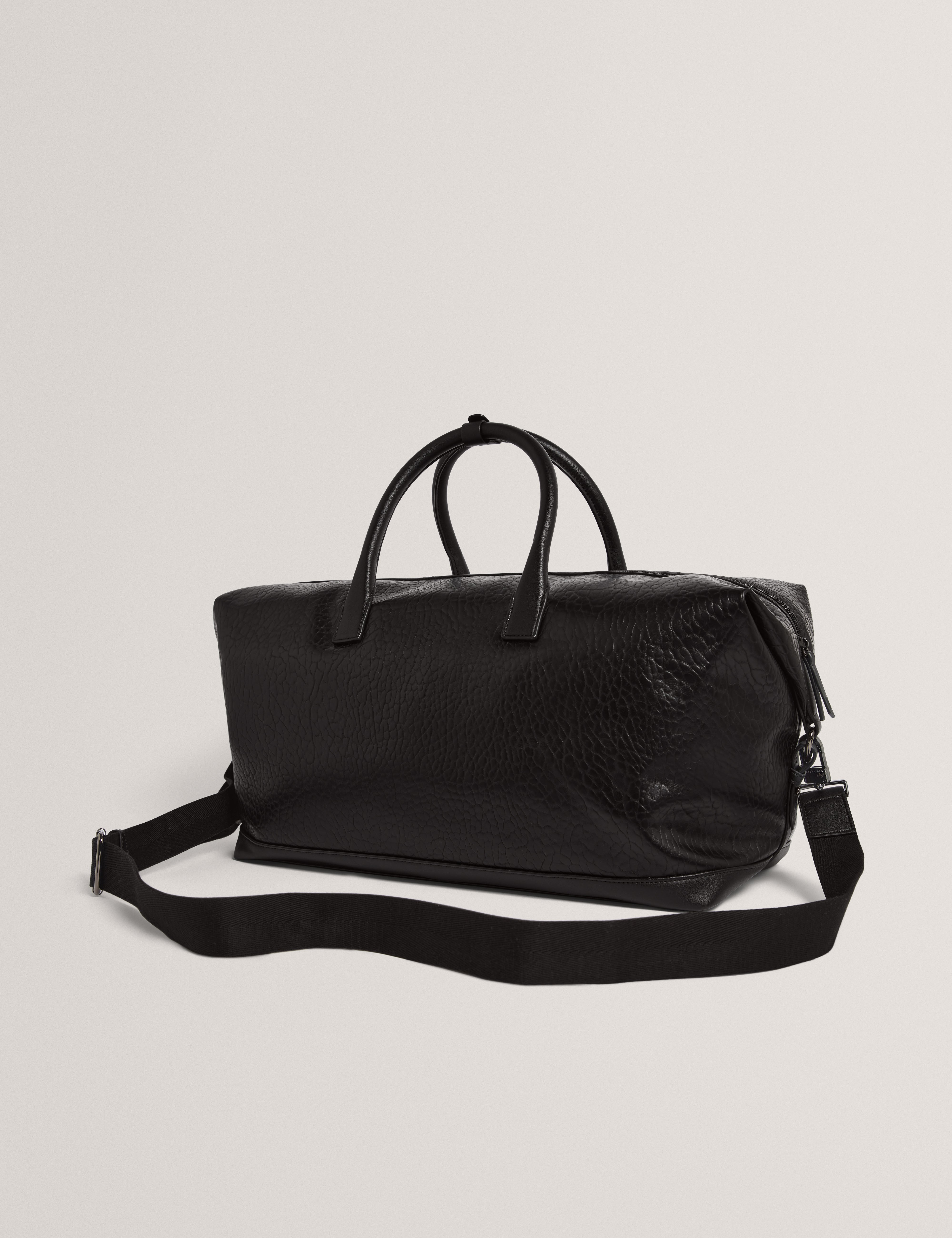 Persie Pebbled Pu Holdall Black