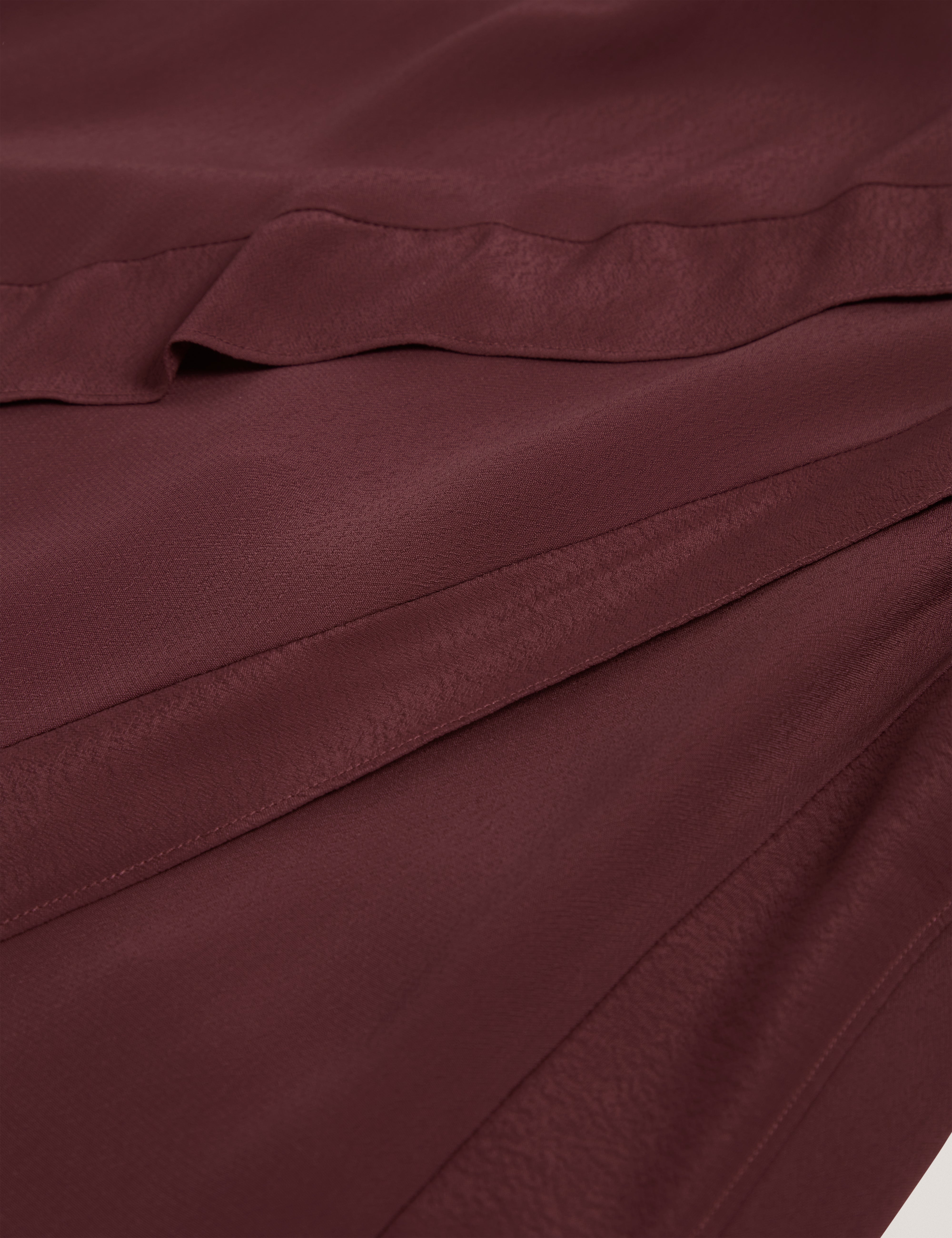 Tylda Frill Detail Maxi Skirt Oxblood