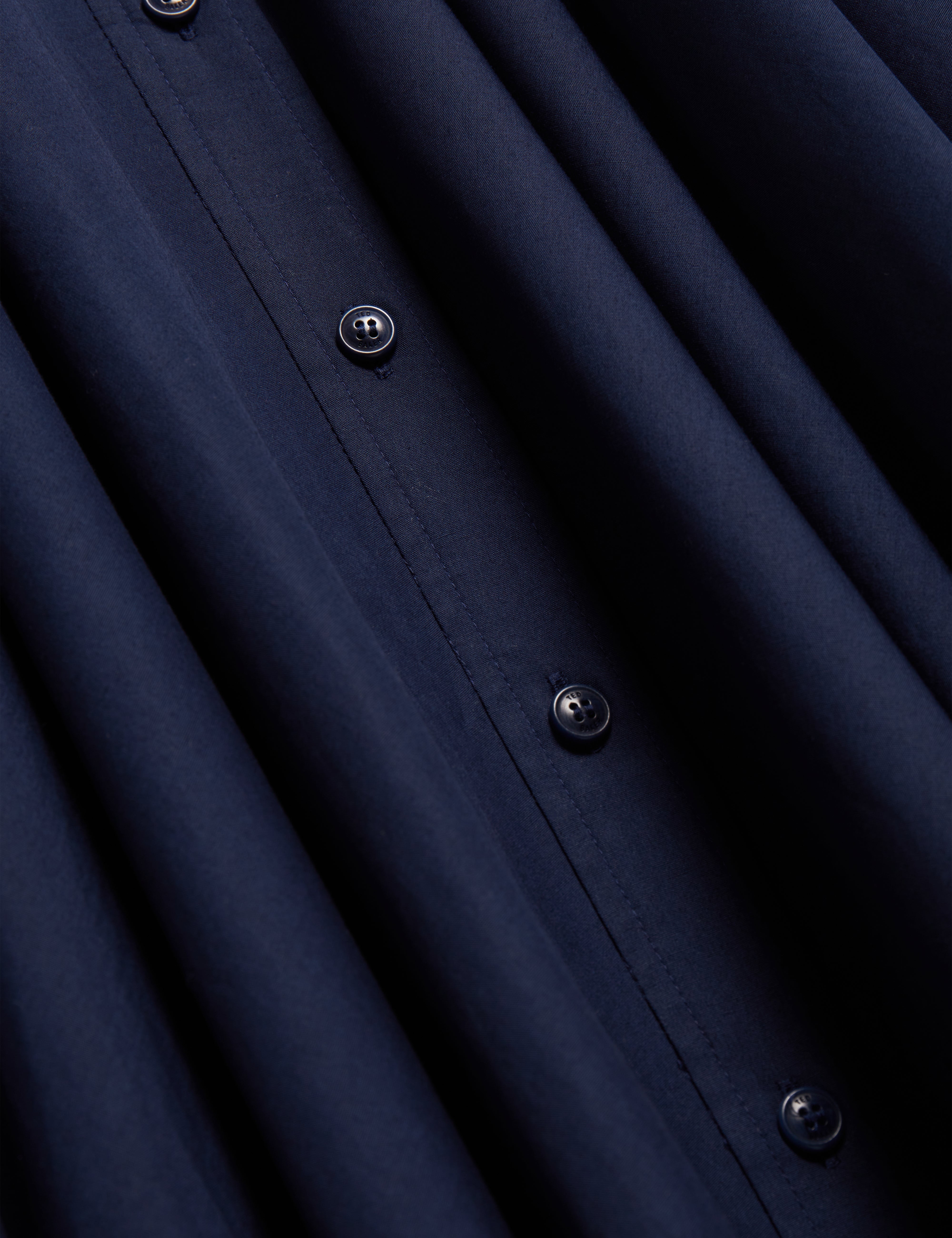 إليسيا فستان ميدي بقصة ملفوفة لون كحلي